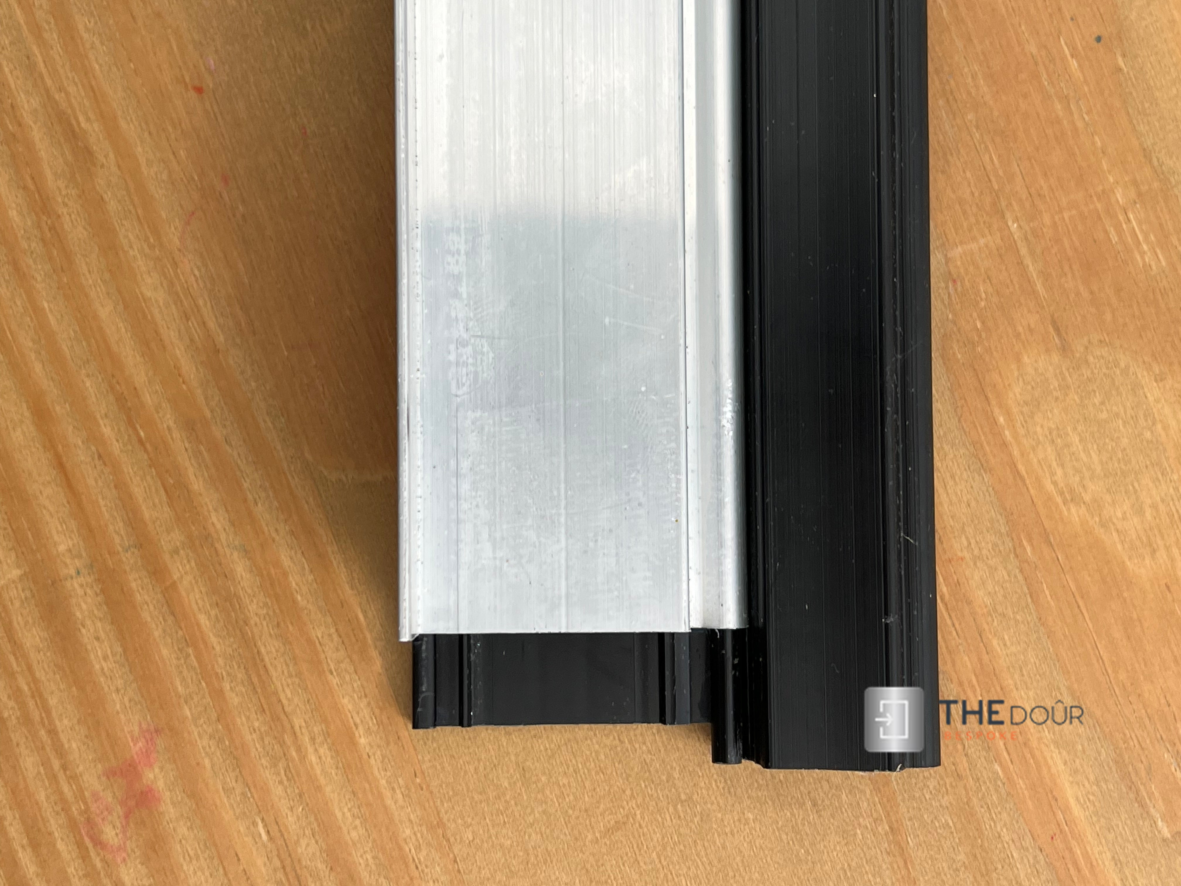 TAMdoûr Tambour Door Kit Cut 1850mm x 700mm with Flex Track for Straight Slide with 90 degree turn or Curved Close Finish