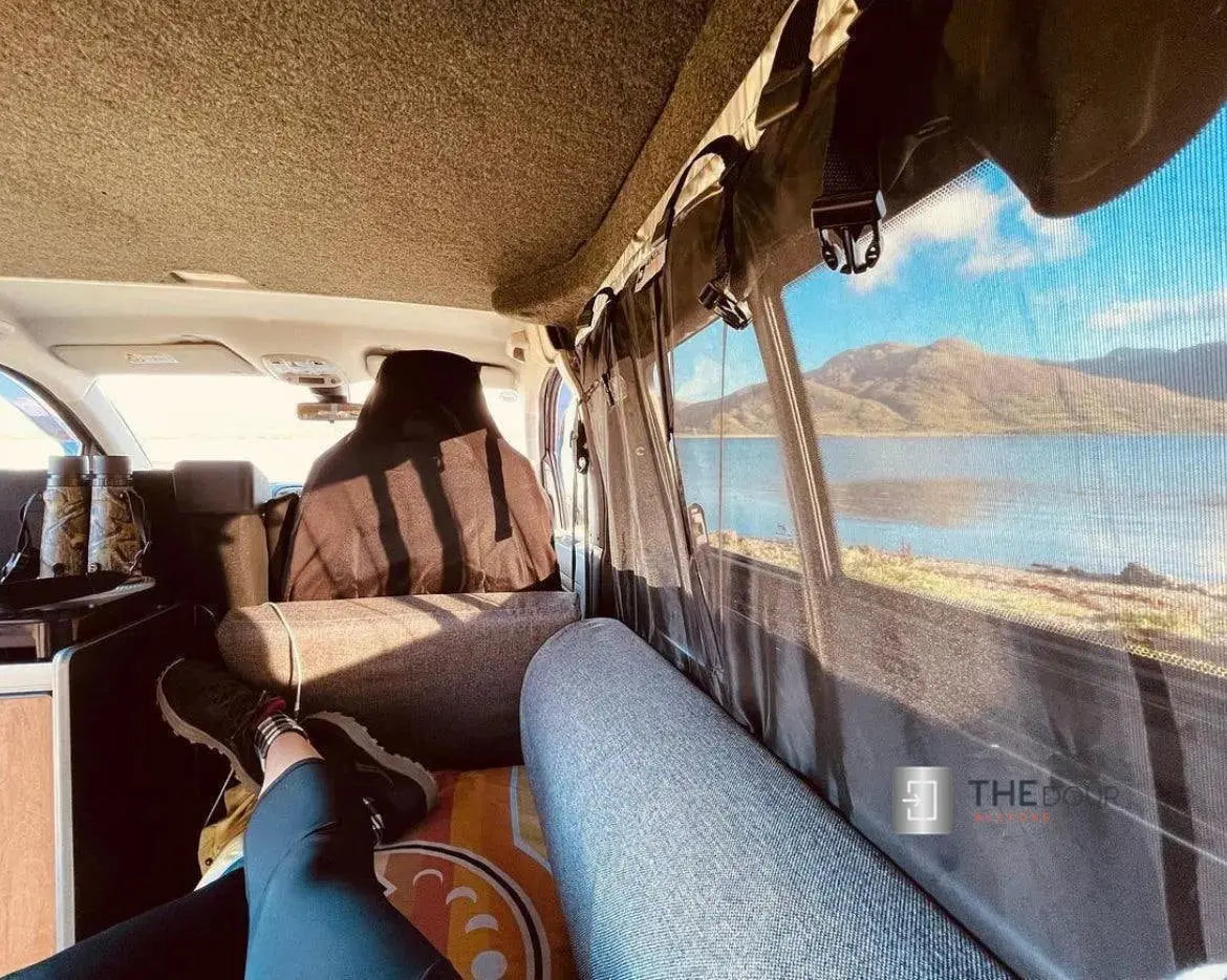 VANdour Mosquito Net Screen - Fits Small Campervans With Added Privacy Layer VANdoûr