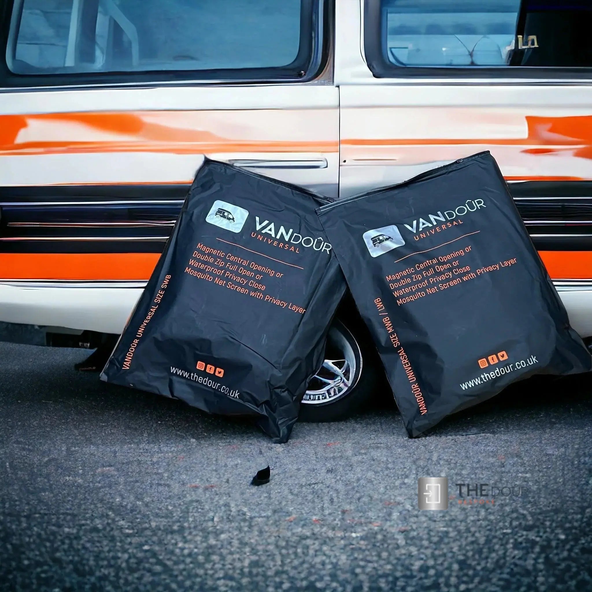 VANdour Mosquito Net Screen - Fits Small Campervans With Added Privacy Layer VANdoûr