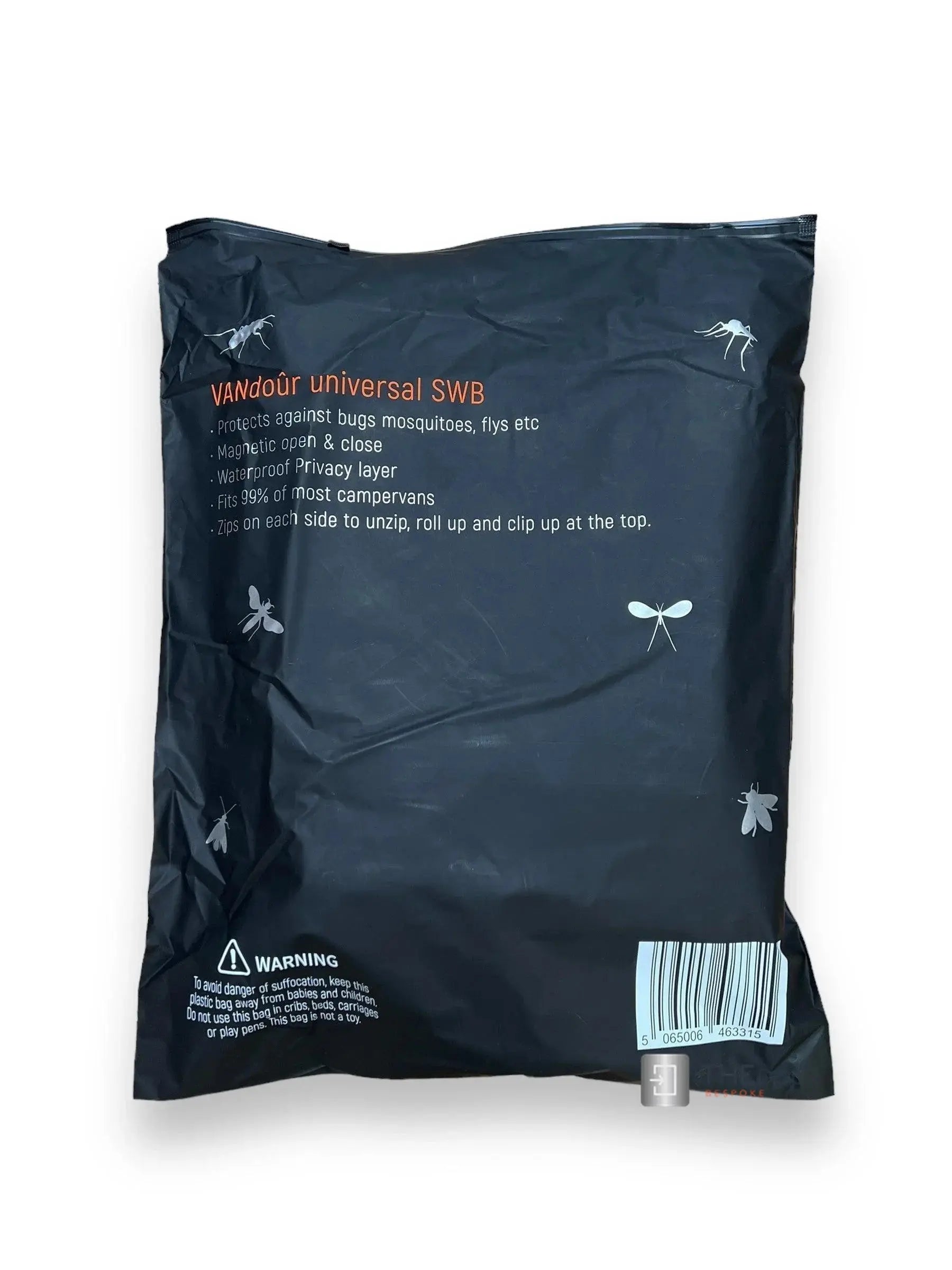 VANdour Mosquito Net Screen - Fits Small Campervans With Added Privacy Layer VANdoûr