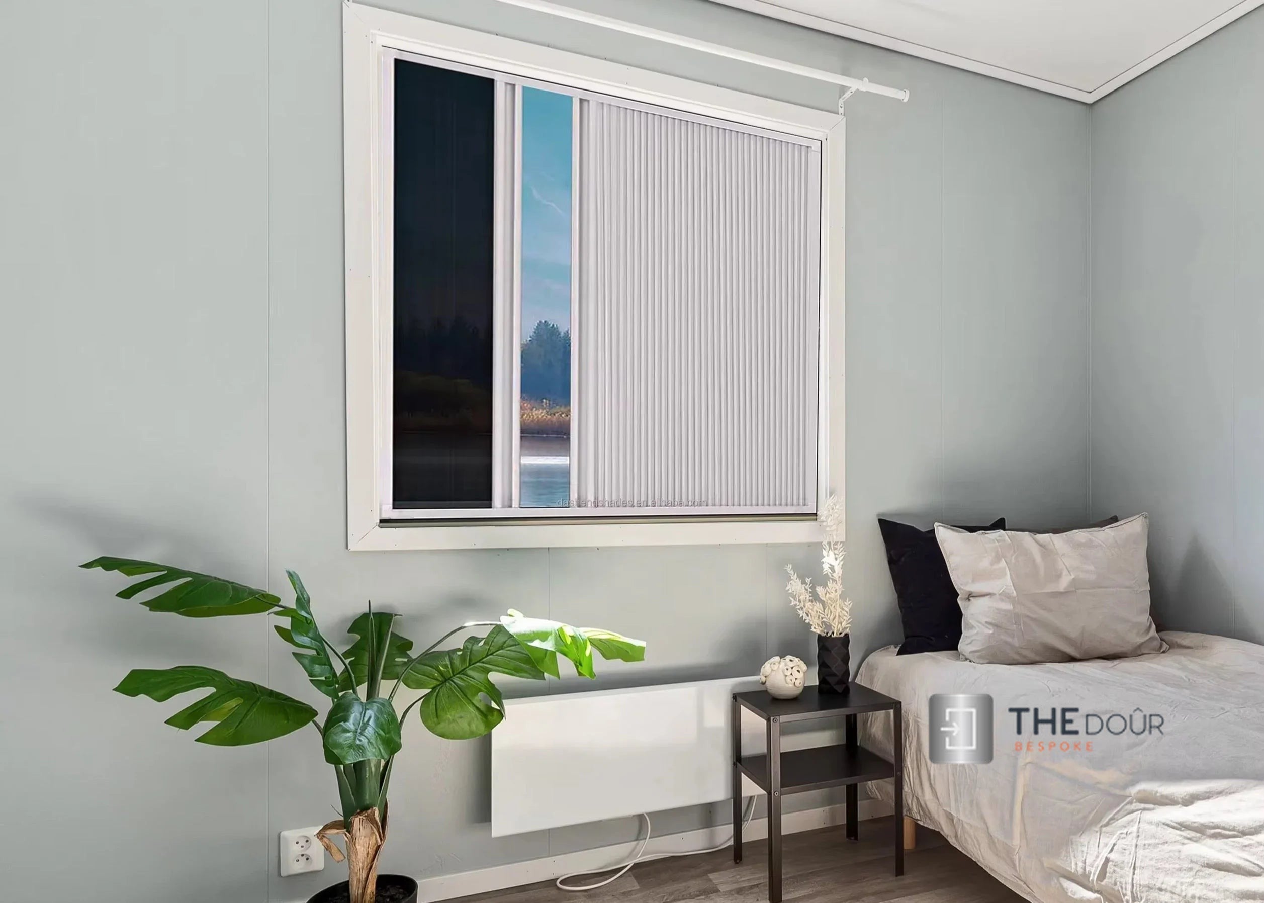 WINdoûr DUO Made to Measure Honeycomb Insulation Complete Blackout Blind & or Net up to 2000mm Tall x up to 2000mm Wide