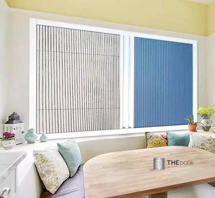 WINdoûr DUO Made to Measure Honeycomb Insulation Complete Blackout Blind & or Net up to 2000mm Tall x up to 2000mm Wide THEdoûr Bespoke