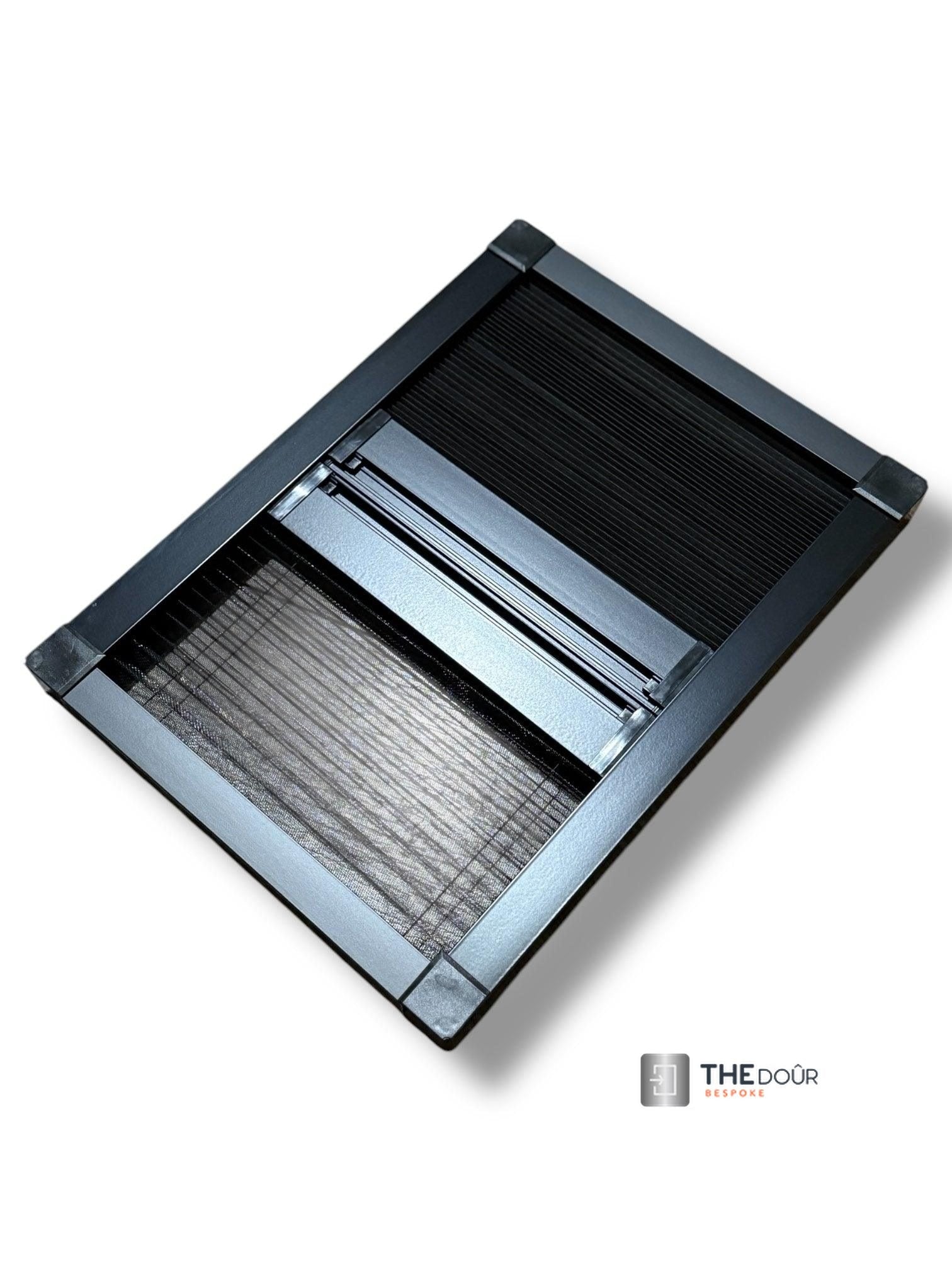 WINdoûr DUO Made to Measure Honeycomb Insulation Complete Blackout Blind & or Net up to 2000mm Tall x up to 2000mm Wide