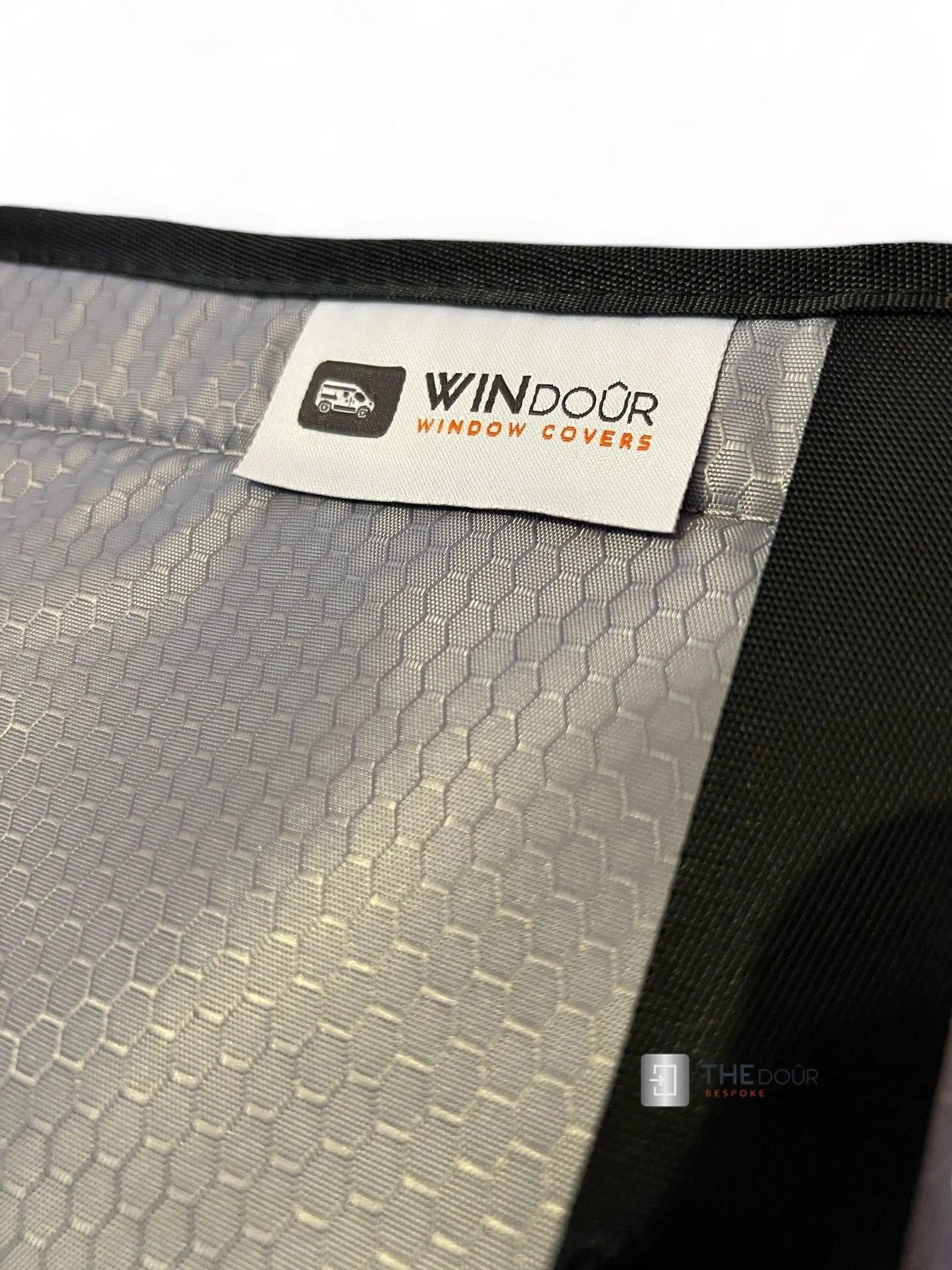 WINdoûr insulated Blackout Covers with Large Net Storage Pocket. Window Covers for Sprinter Rear Doors THEdoûr Bespoke