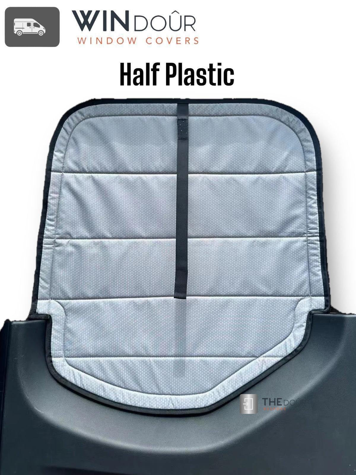 WINdoûr insulated Blackout Covers with Large Net Storage Pocket. Window Covers for Sprinter Rear Doors