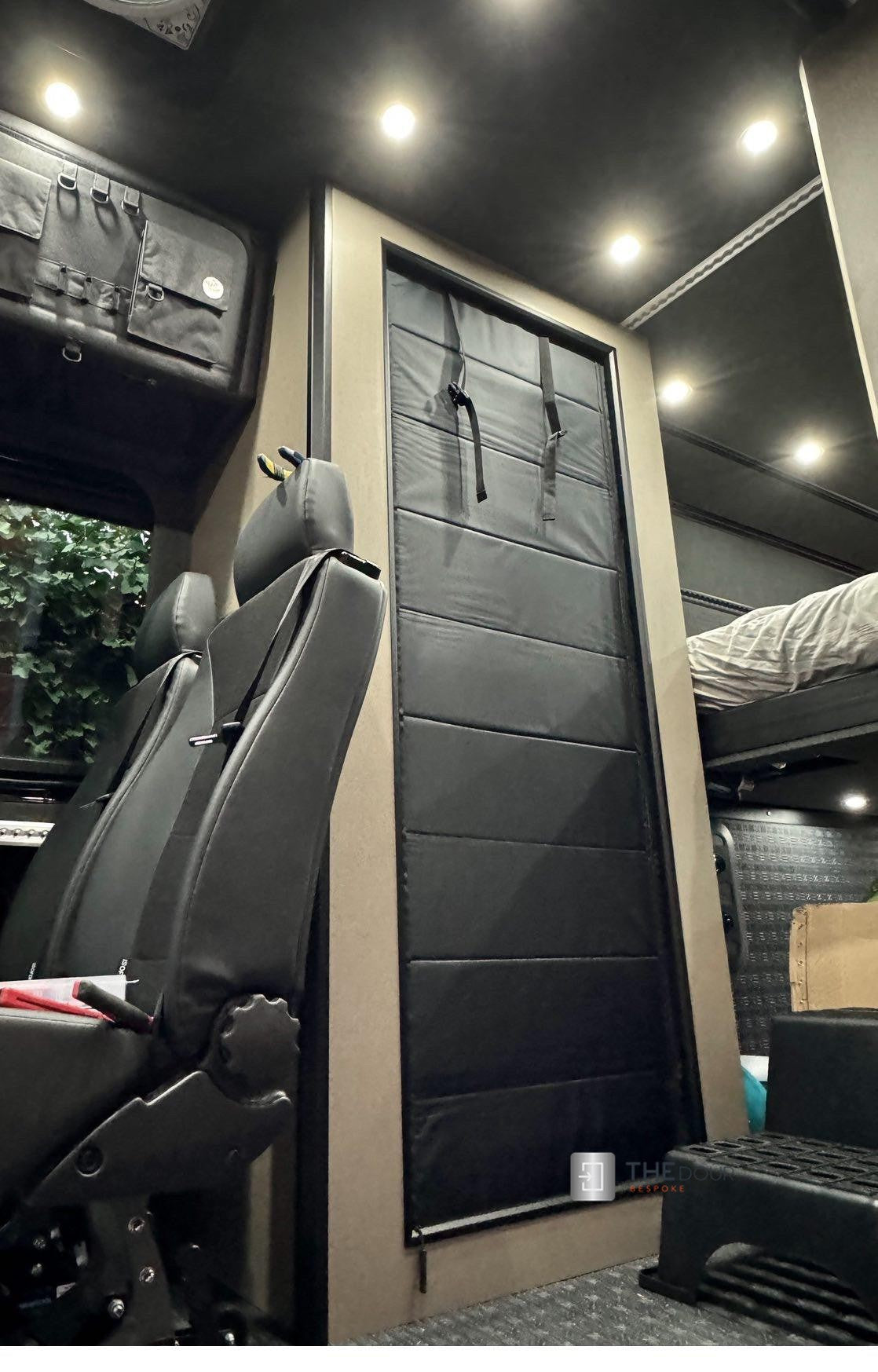 ZIPdoûr Shower Door 4x4 Camper Van / RV - Double Insulated Zip Close in Various Sizes