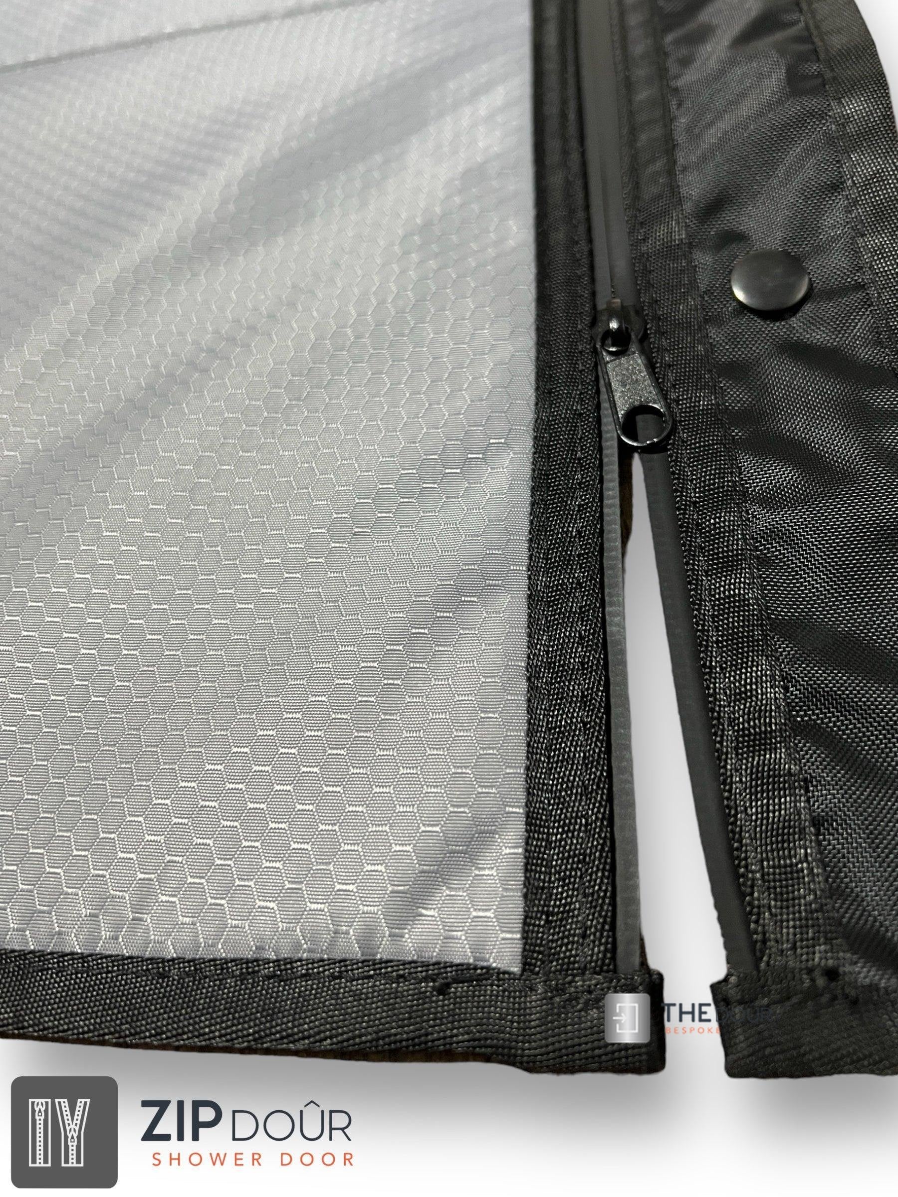 ZIPdoûr Shower Door 4x4 Camper Van / RV - Double Insulated Zip Close in Various Sizes