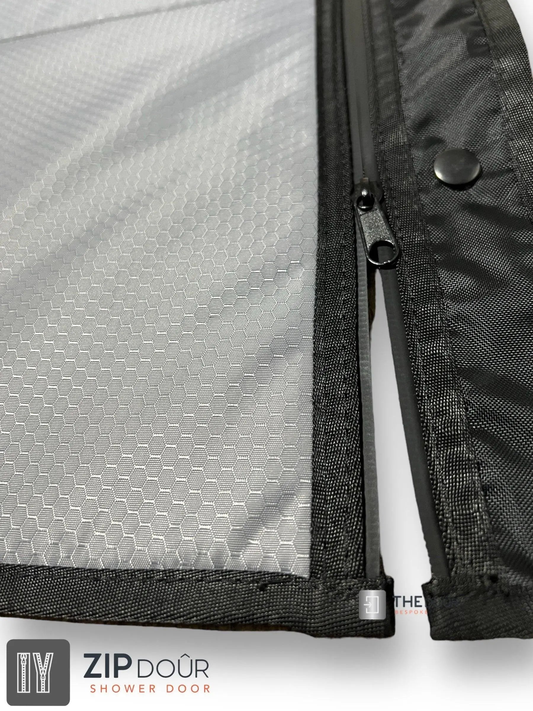 ZIPdoûr Shower Door 4x4 Camper Van / RV - Double Insulated Zip Close in Various Sizes ZIPdoûr