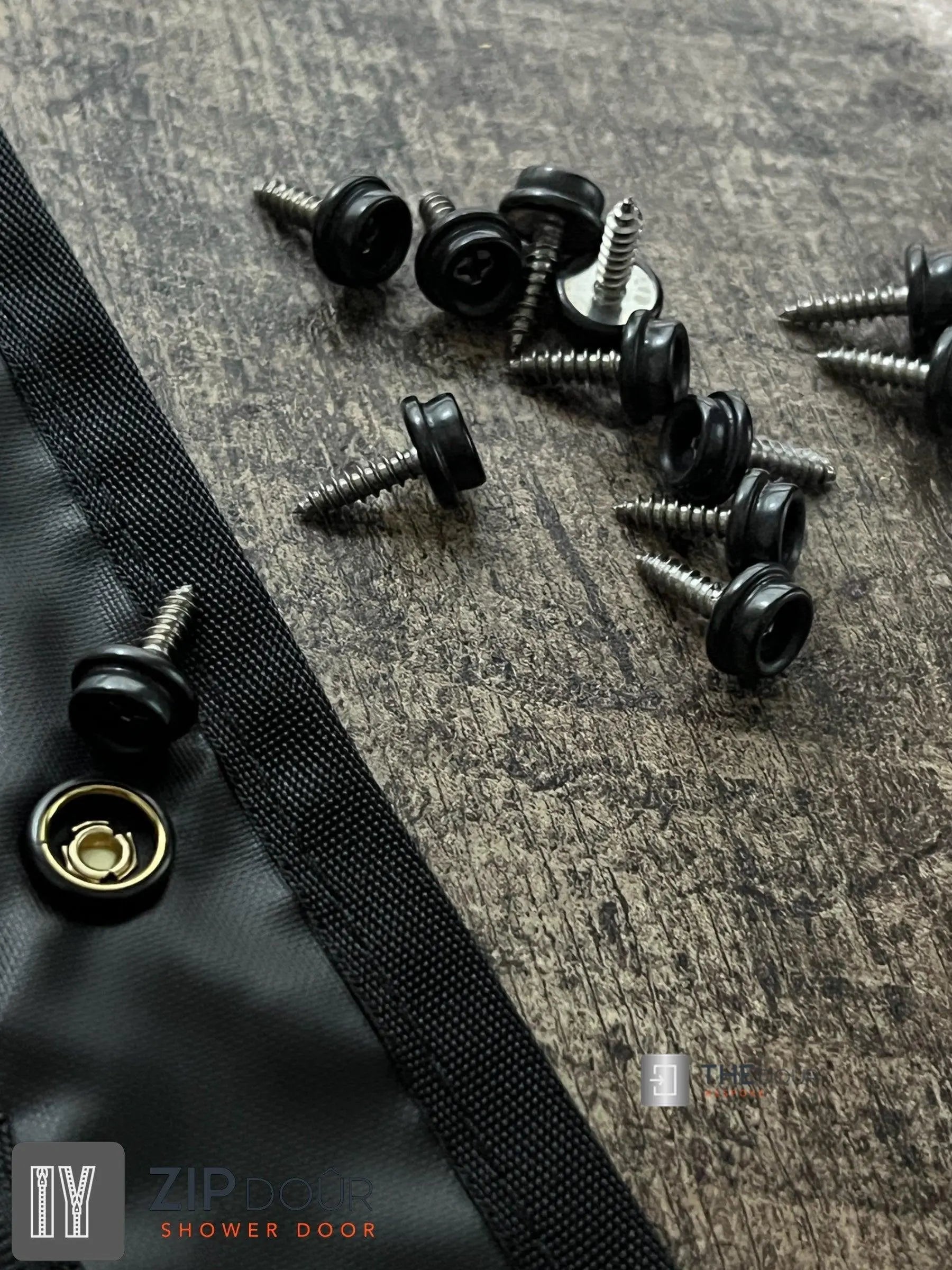 ZIPdoûr Shower Door 4x4 Camper Van / RV - Double Insulated Zip Close in Various Sizes ZIPdoûr