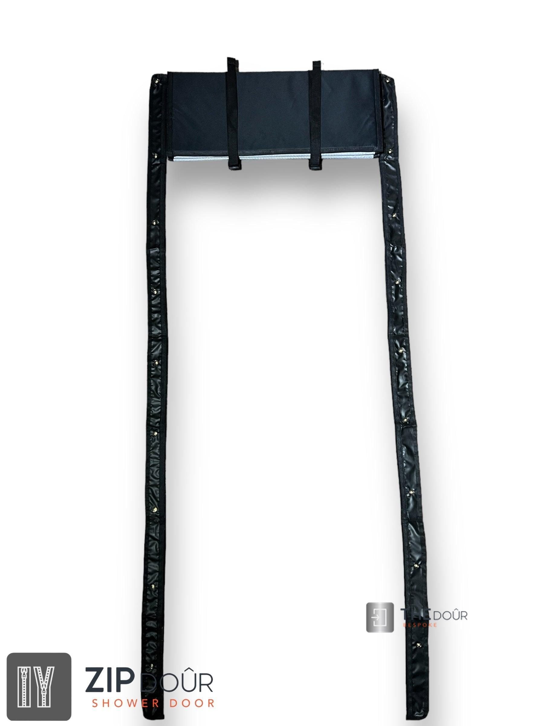 ZIPdoûr Shower Door 4x4 Camper Van / RV - Double Insulated Zip Close in Various Sizes