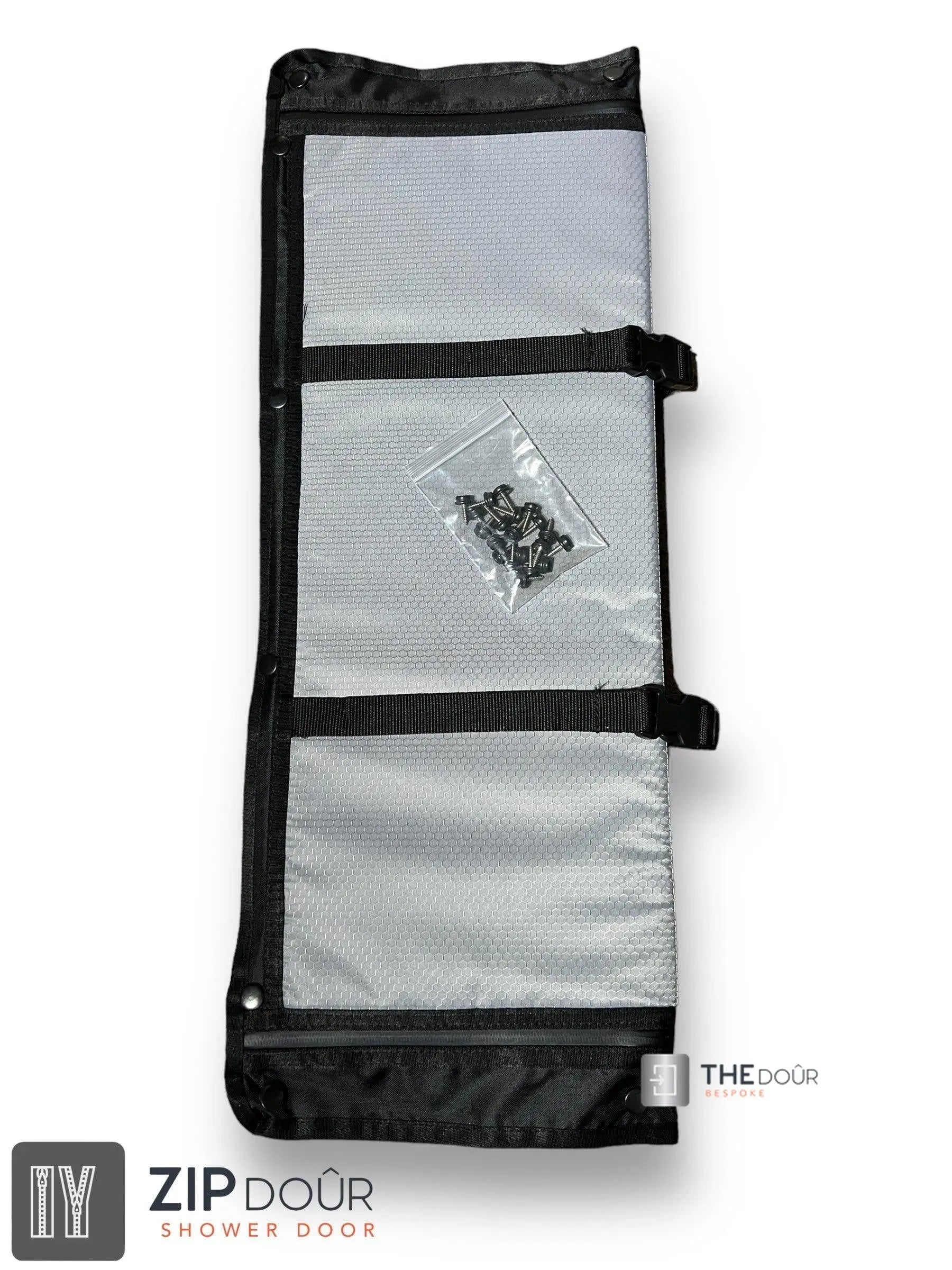 ZIPdoûr Shower Door 4x4 Camper Van / RV - Double Insulated Zip Close in Various Sizes ZIPdoûr