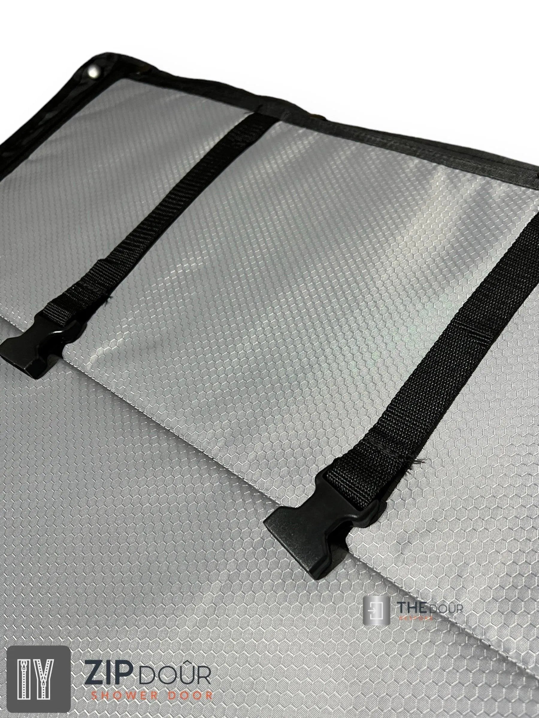 ZIPdoûr Shower Door 4x4 Camper Van / RV - Double Insulated Zip Close in Various Sizes ZIPdoûr