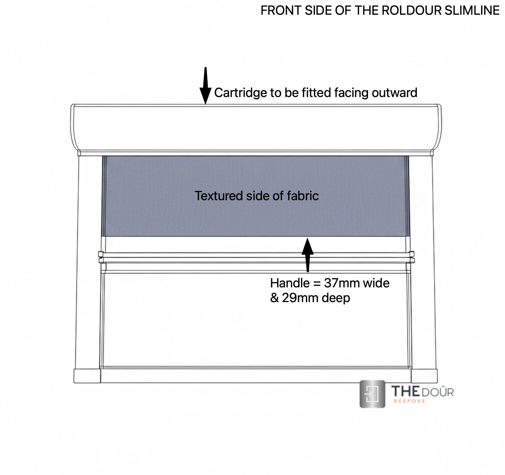 ROLdour Slimline Vertical 400mm up to 1500mm Wide x 400mm up to 1000mm tall, Retractable Roller Blackout or Mosquito Net Blinds Custom Made to Measure