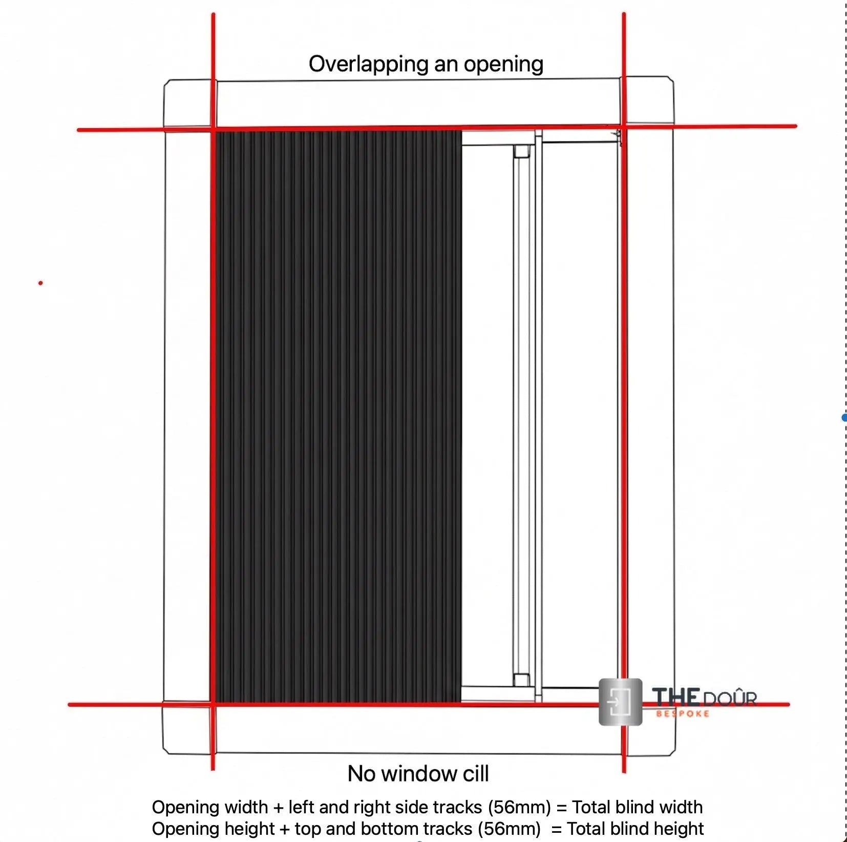 WINdoûr Custom Made Pleated Honeycomb Insulated Blackout Blind or Net 400mm - 1000mm Tall x up to 2000mm Wide THEdoûr Bespoke