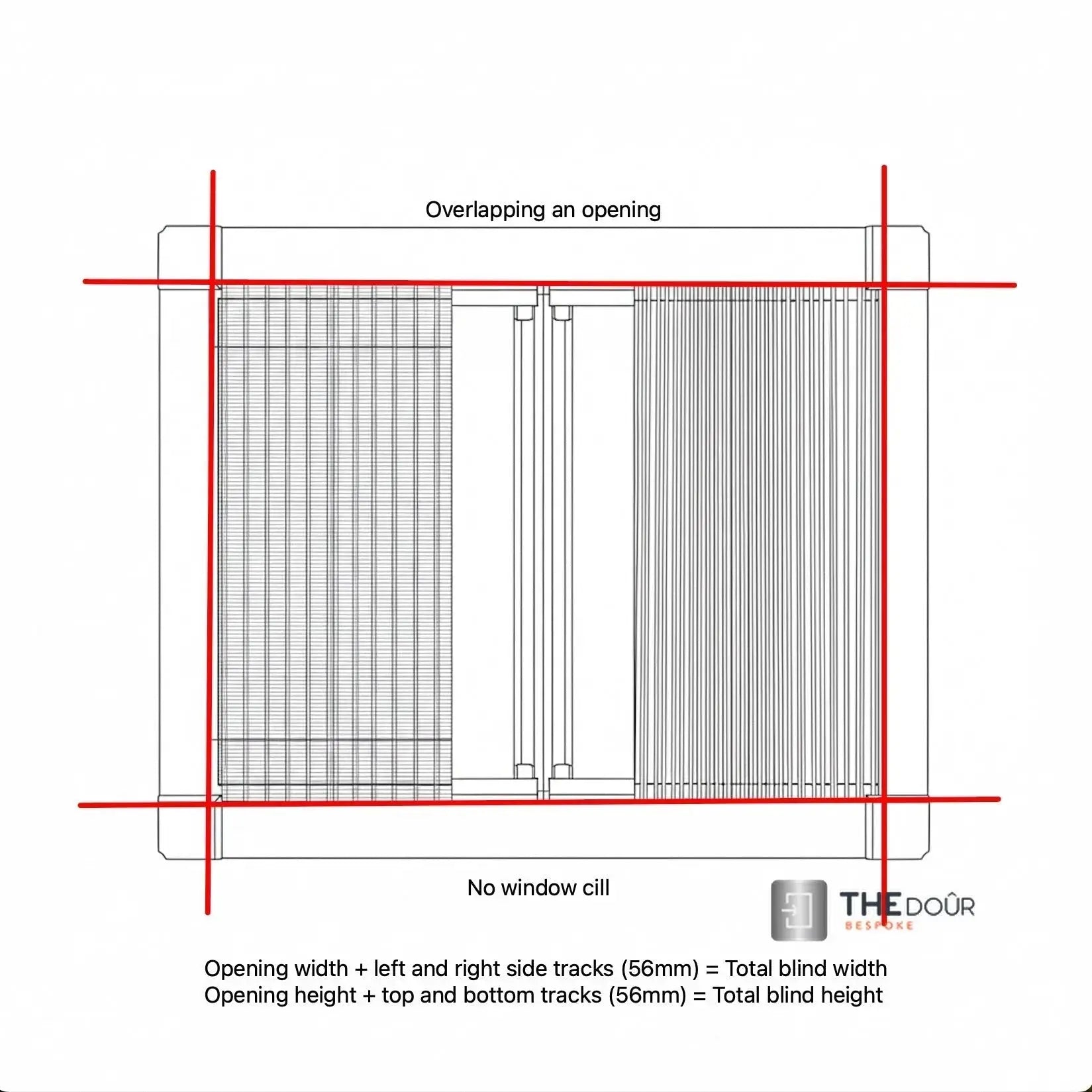 WINdoûr DUO Made to Measure Honeycomb Insulation Complete Blackout Blind & or Net up to 2000mm Tall x up to 2000mm Wide THEdoûr Bespoke