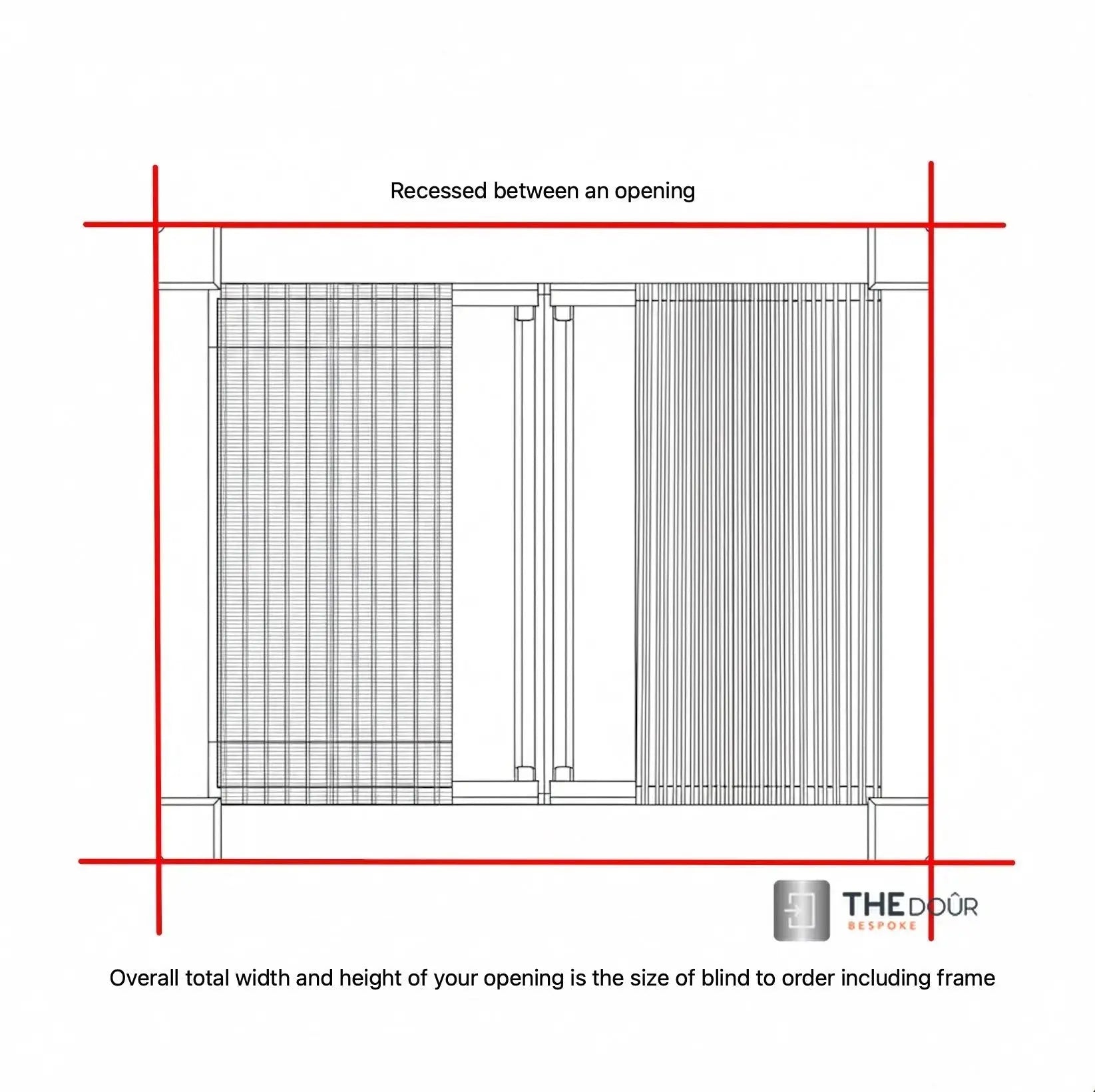 WINdoûr DUO Made to Measure Honeycomb Insulation Complete Blackout Blind & or Net up to 2000mm Tall x up to 2000mm Wide THEdoûr Bespoke