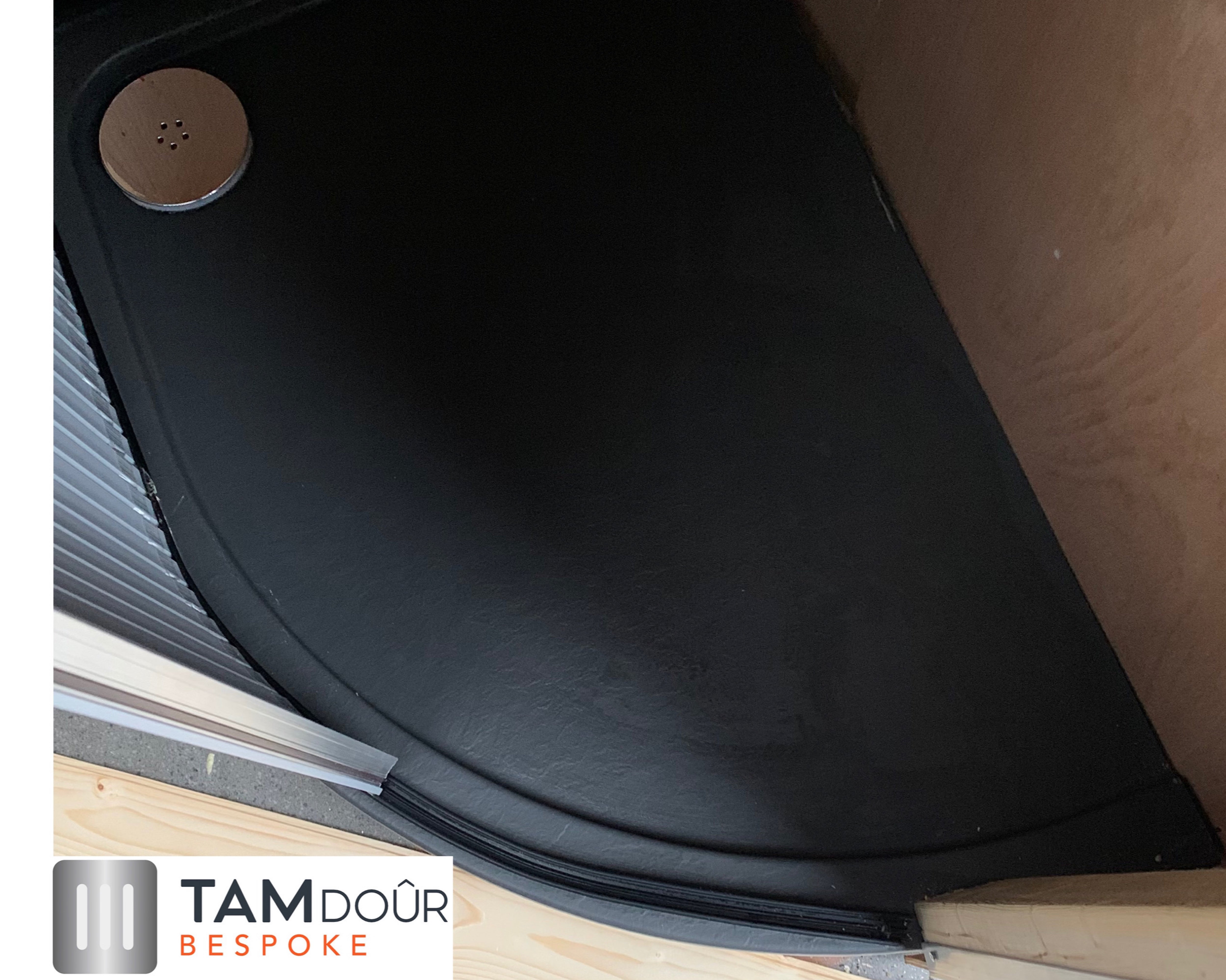 TAMdoûr Tambour Door Kit Cut 1850mm x 700mm with Flex Track for Straight Slide with 90 degree turn or Curved Close Finish