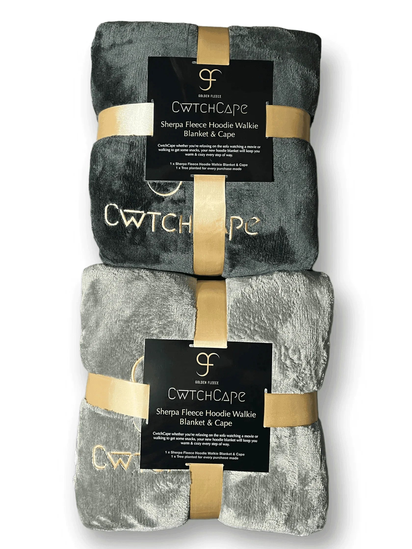 CwtchCape Camper Sherpa Fleece Hoodie Walkie Blanket Adult 1 size fits all - 4 Colours