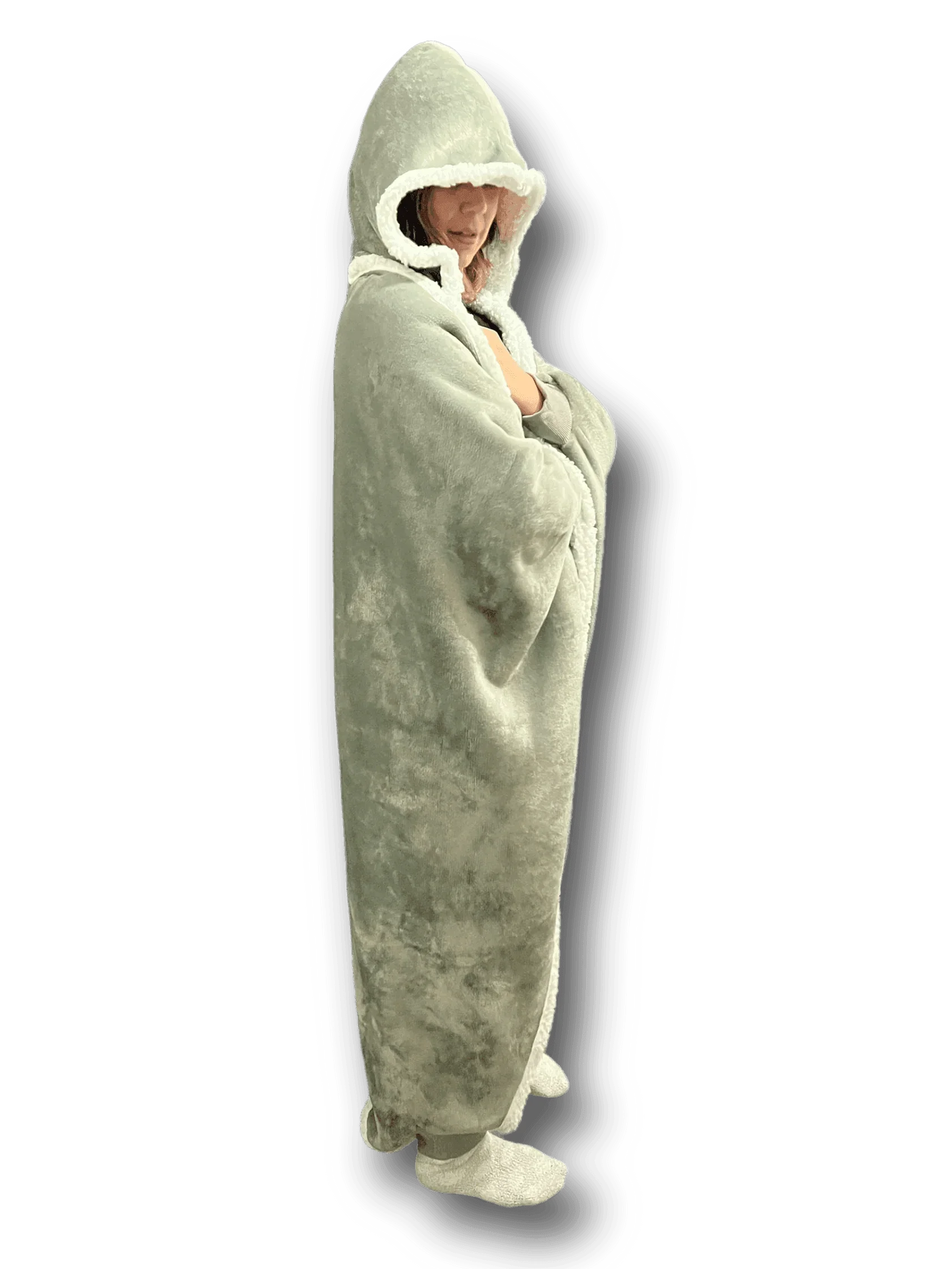 CwtchCape Camper Sherpa Fleece Hoodie Walkie Blanket Adult 1 size fits all - 4 Colours