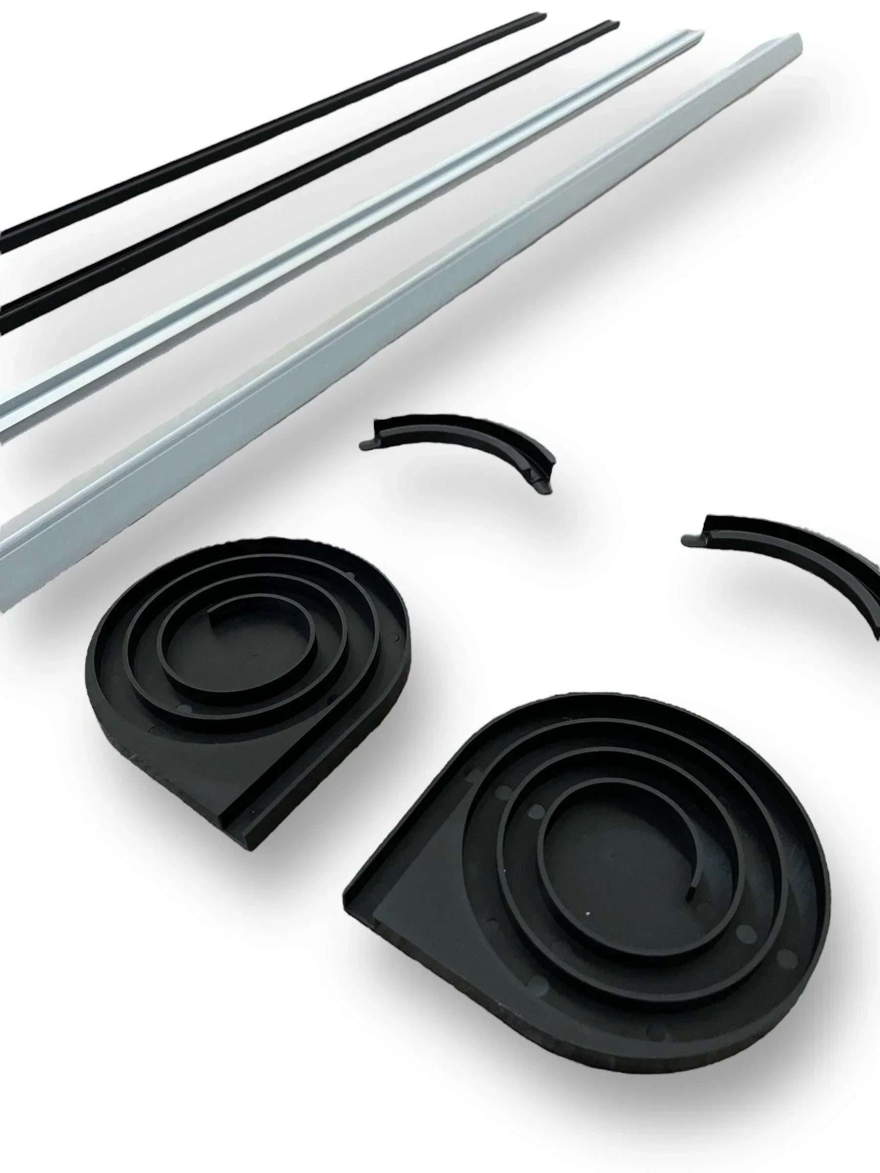 Easy Cut Tambour Vertical or Horizontal Sliding Door Kit & Parts, Up to 1000mm x 1000mm Area.