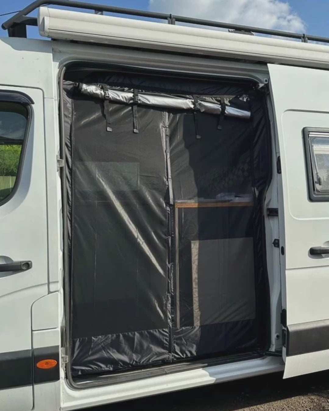 VANdour Mosquito Net Screen Medium to Large Campervans fit. Added Privacy Layer