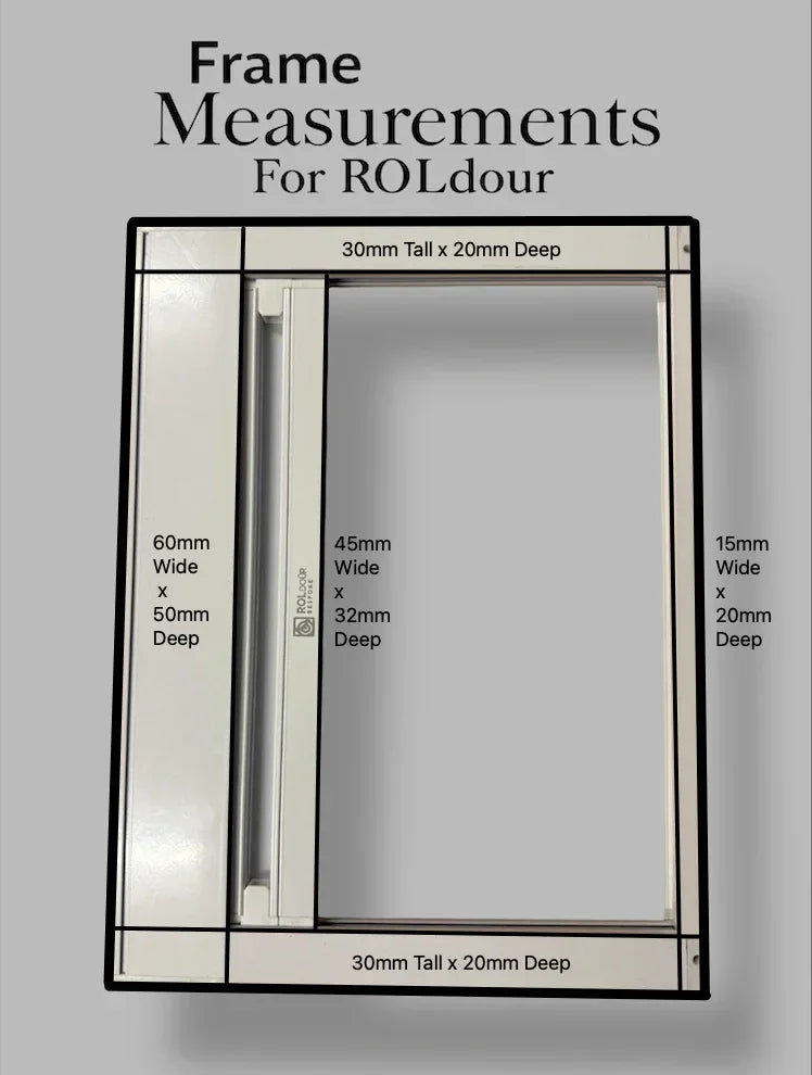 ROLdour Bespoke Vertical 1500mm up to 2000mm Wide x up to 1000mm Tall Retractable Roller Blackout, Privacy Screen Door Custom Made to Measure