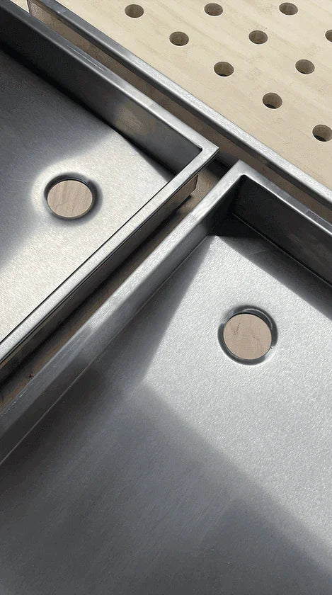 Campervan / RV Shower Trays 304-Grade Stainless Steel - 3 Sizes Options
