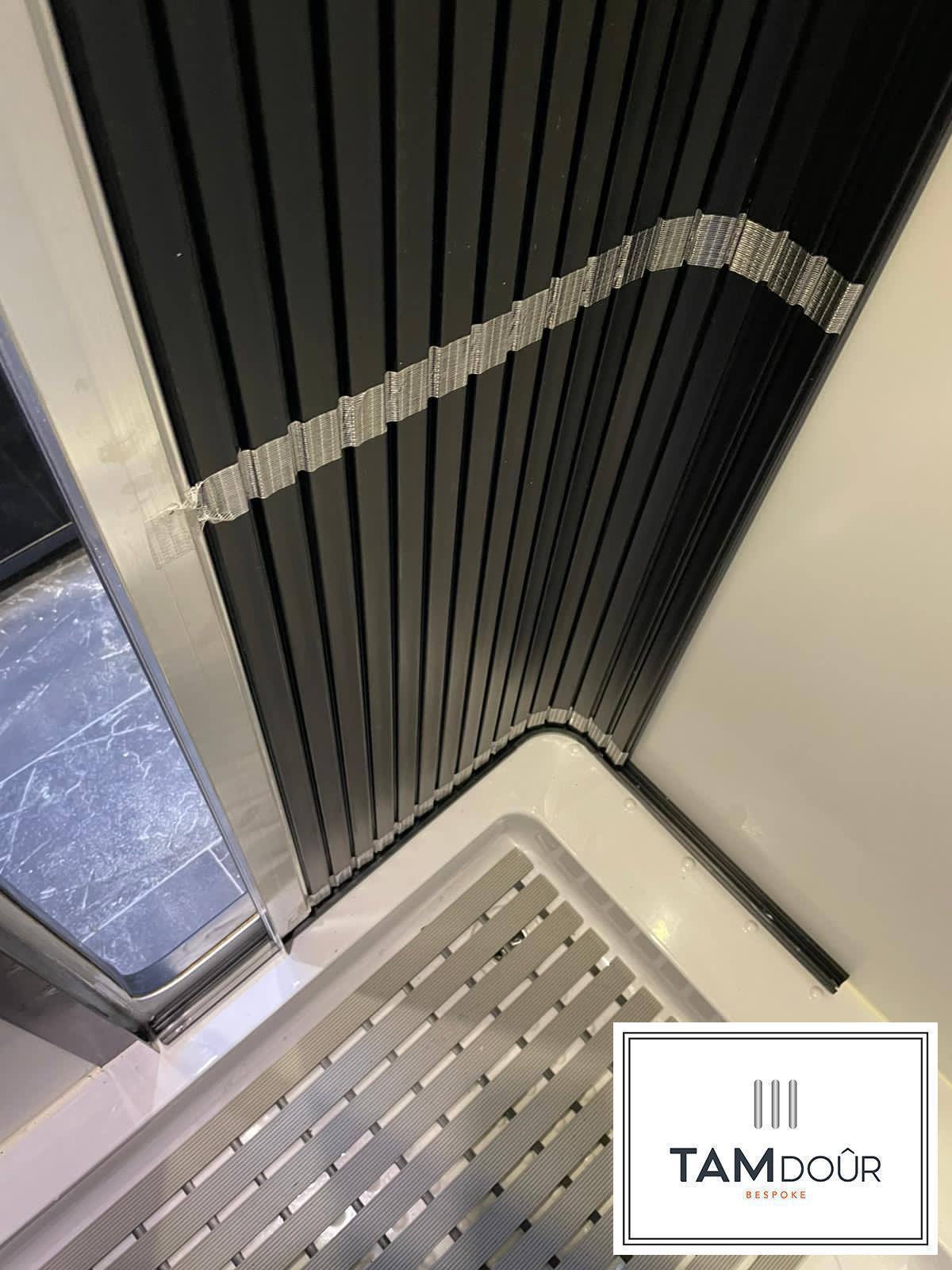 Black Door kit - Black handle from 1000mm to 1400mm tall