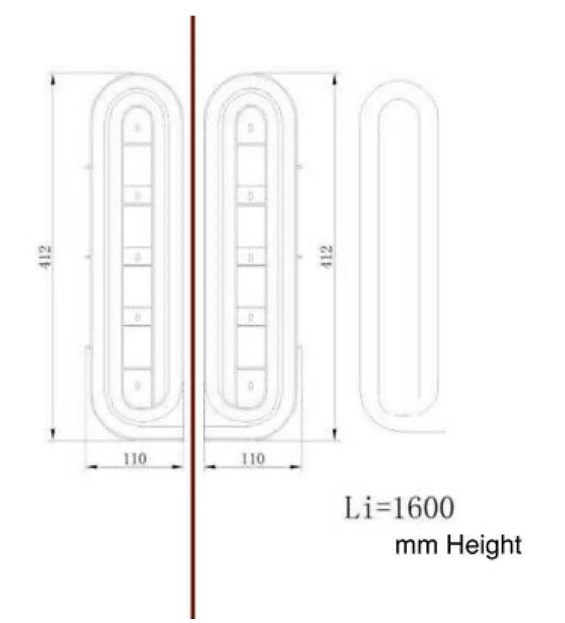 Horizontal Slide Tambour Door Silver kit - 1000mm up to 1600mm tall Spiral track-TAMdour-Black door,Black door black handle,black door white handle,black door with silver handle,Black door with white handle,cupboard door,door,horizontal slide,kitchen door,shower,shower door,Tambour door,Tambour shower door