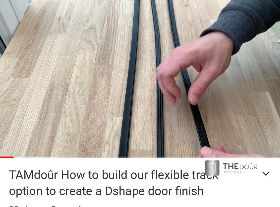 Curved D shape close finish - Flexible Track Upgrade-TAMdour -Curved,curved finish,flex track,flexible track l,upgrade track,upgraded track