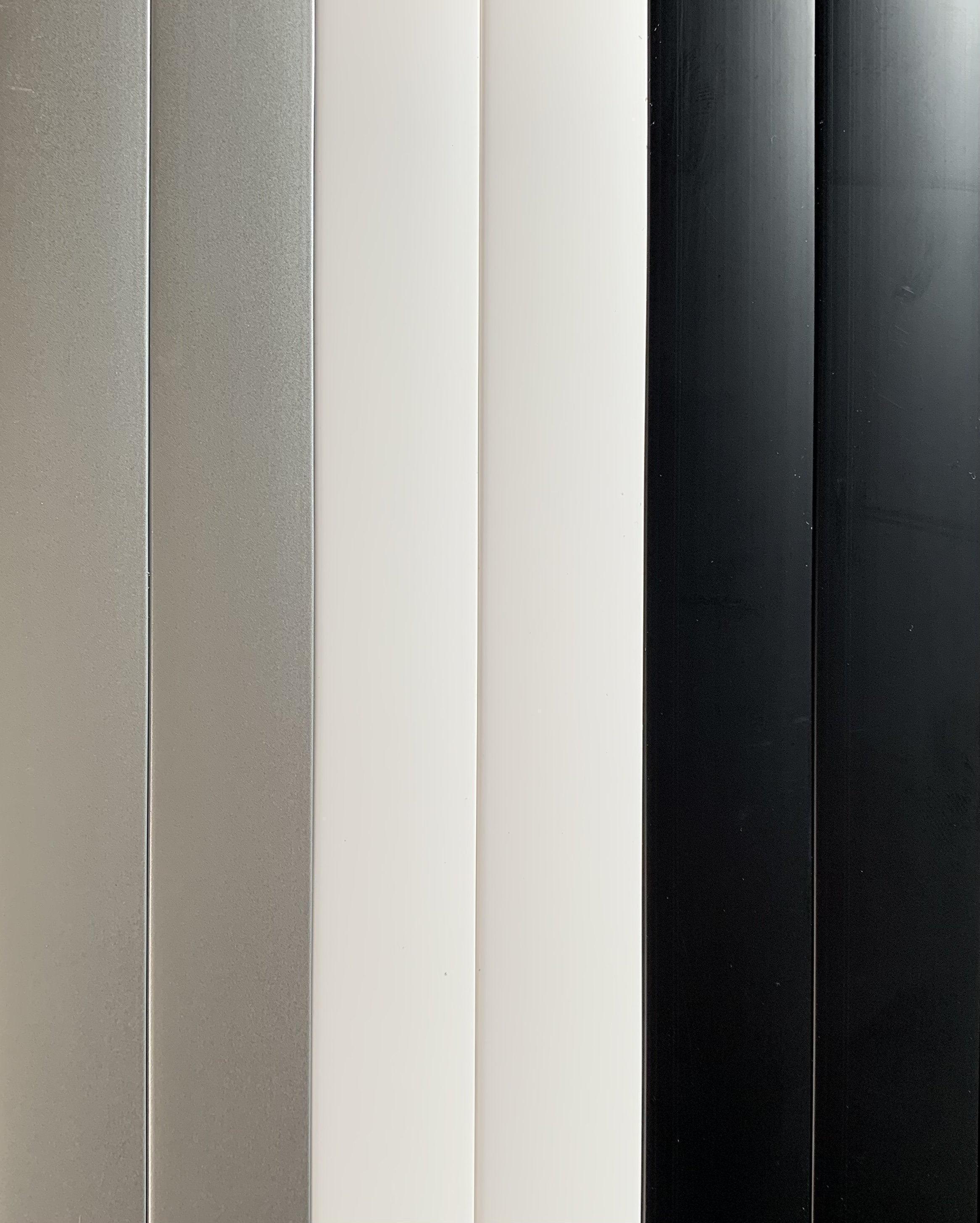 Horizontal Slide Tambour Door Silver kit - 1000mm up to 1600mm tall Spiral track-TAMdour-Black door,Black door black handle,black door white handle,black door with silver handle,Black door with white handle,cupboard door,door,horizontal slide,kitchen door,shower,shower door,Tambour door,Tambour shower door
