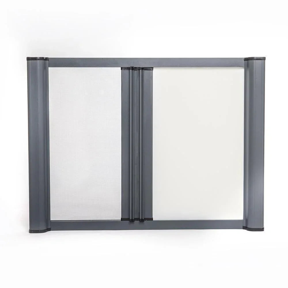 ROLdour Duo Screen Retractable door kit - Dark Brown frame 1000mm up to 2000mm tall options-TAMdour-Dark brown,door,duo screen,retractable door,retractable Roller door,ROLdour,shower,shower door