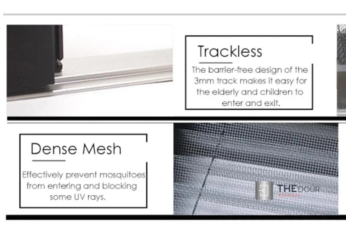 Tambour Silver Door kit - Sliver handle 1500mm to 2000mm tall options-TAMdour-door,horizontal Slide,shower,shower door,silver door,Tambour door,Tambour shower door