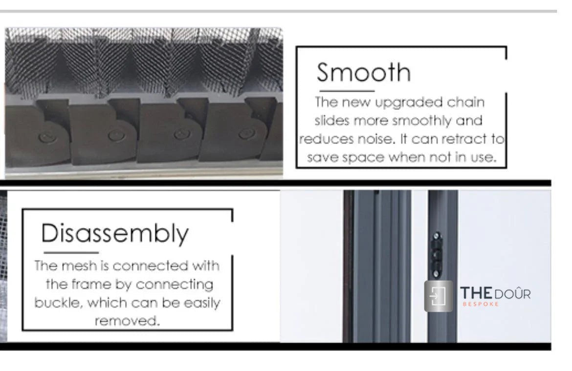 Tambour Silver Door kit - Sliver handle 1500mm to 2000mm tall options-TAMdour-door,horizontal Slide,shower,shower door,silver door,Tambour door,Tambour shower door