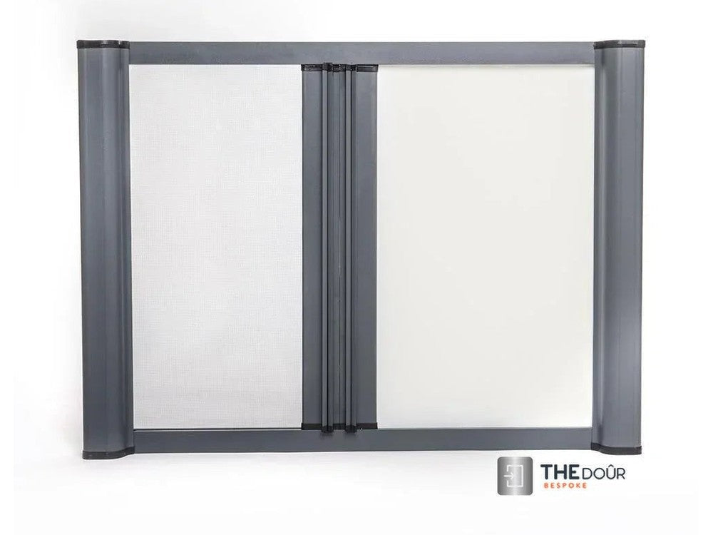 ROLdour Duo Screen Retractable door kit - Dark Brown frame 1000mm up to 2000mm tall options-TAMdour-Dark brown,door,duo screen,retractable door,retractable Roller door,ROLdour,shower,shower door