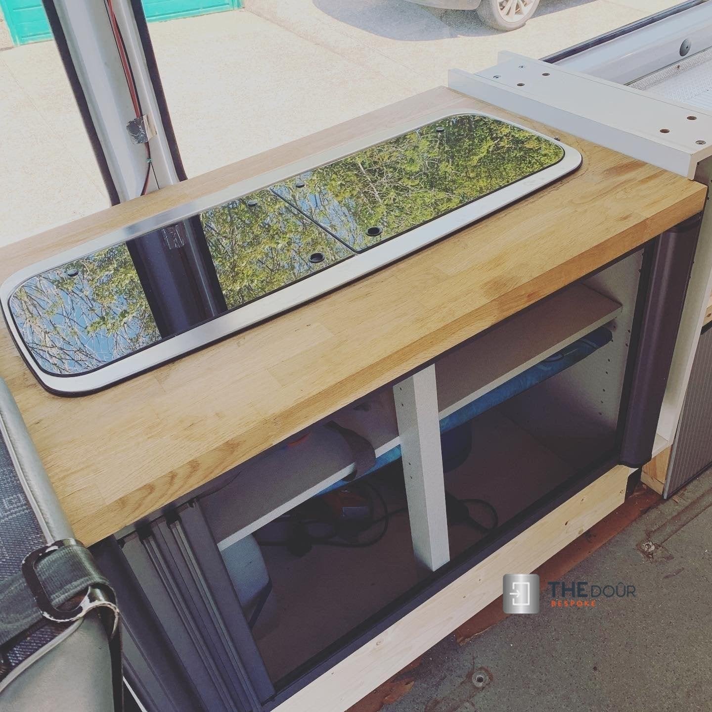 ROLdour Duo Screen Retractable door kit - Dark Brown frame 1000mm up to 2000mm tall options-TAMdour-Dark brown,door,duo screen,retractable door,retractable Roller door,ROLdour,shower,shower door