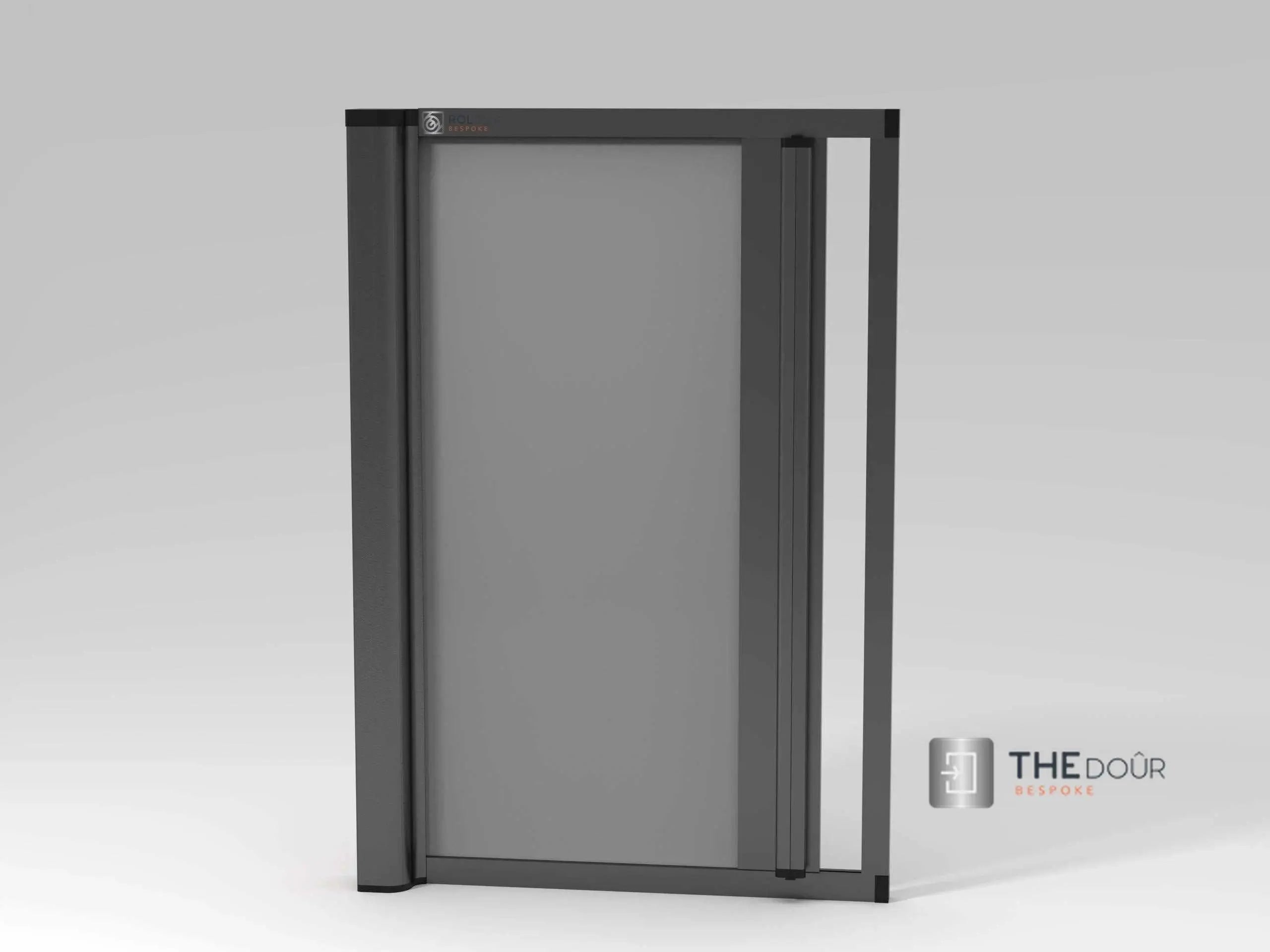 ROLdour Dark Grey Retractable Waterproof Campervan, RV Shower door kit Tambour Alternative THEdoûr Bespoke