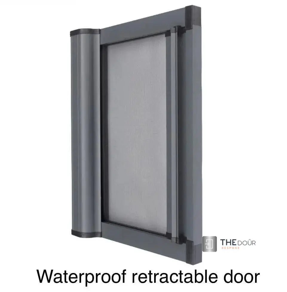ROLdour Single Retractable door kit - Dark Grey frame-TAMdour-Dark grey,door,Drak grey,retractable dark grey door,ROLdour,shower,shower door