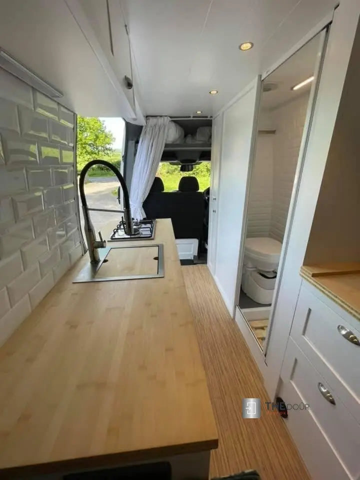 ROLdour Single Retractable door kit - Gloss Black frame-TAMdour-Dark grey,door,Drak grey,retractable dark grey door,ROLdour,shower,shower door