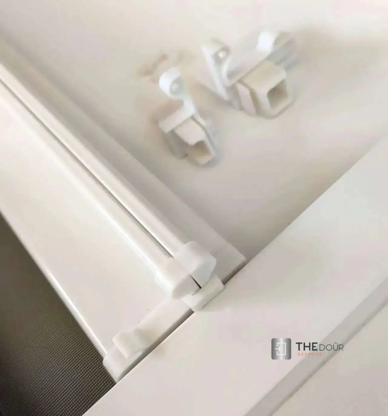 ROLdour Single Retractable door kit - Gloss White frame-TAMdour-Dark grey,door,Drak grey,retractable dark grey door,ROLdour,shower,shower door