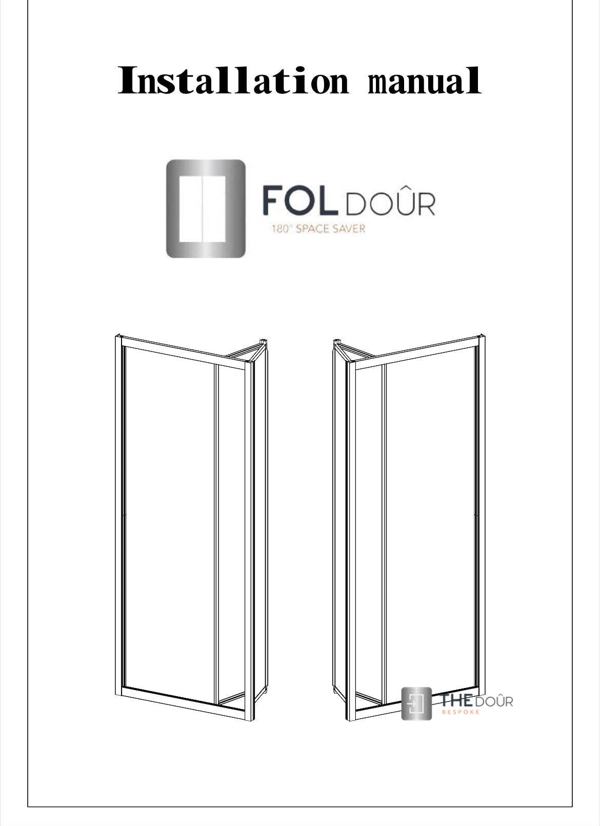 White FOLdoûr Bi Fold Accordion Aluminium Frame Frosted White Acrylic Shower Screen Door Designed for a Campervan