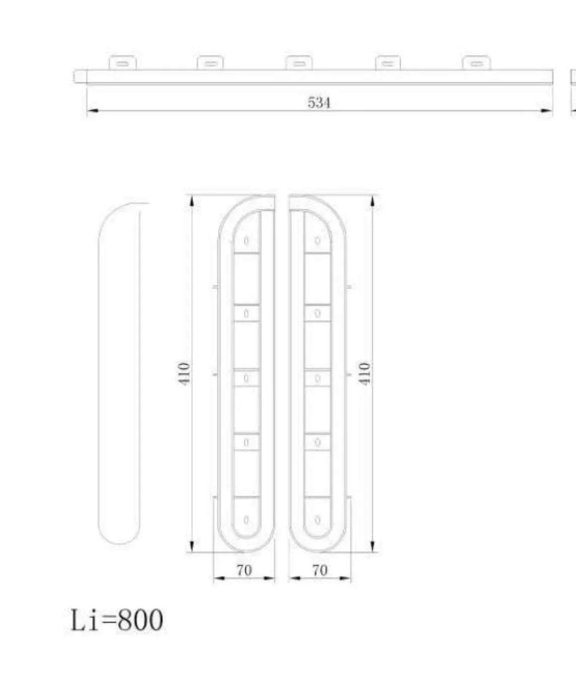 Horizontal Slide Tambour Door Silver kit - 1000mm up to 1600mm tall Spiral track-TAMdour-Black door,Black door black handle,black door white handle,black door with silver handle,Black door with white handle,cupboard door,door,horizontal slide,kitchen door,shower,shower door,Tambour door,Tambour shower door