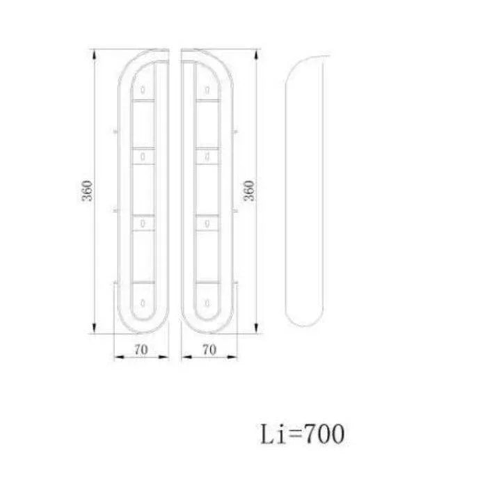 Horizontal Slide Tambour Door Silver kit - 1000mm up to 1600mm tall Spiral track-TAMdour-Black door,Black door black handle,black door white handle,black door with silver handle,Black door with white handle,cupboard door,door,horizontal slide,kitchen door,shower,shower door,Tambour door,Tambour shower door