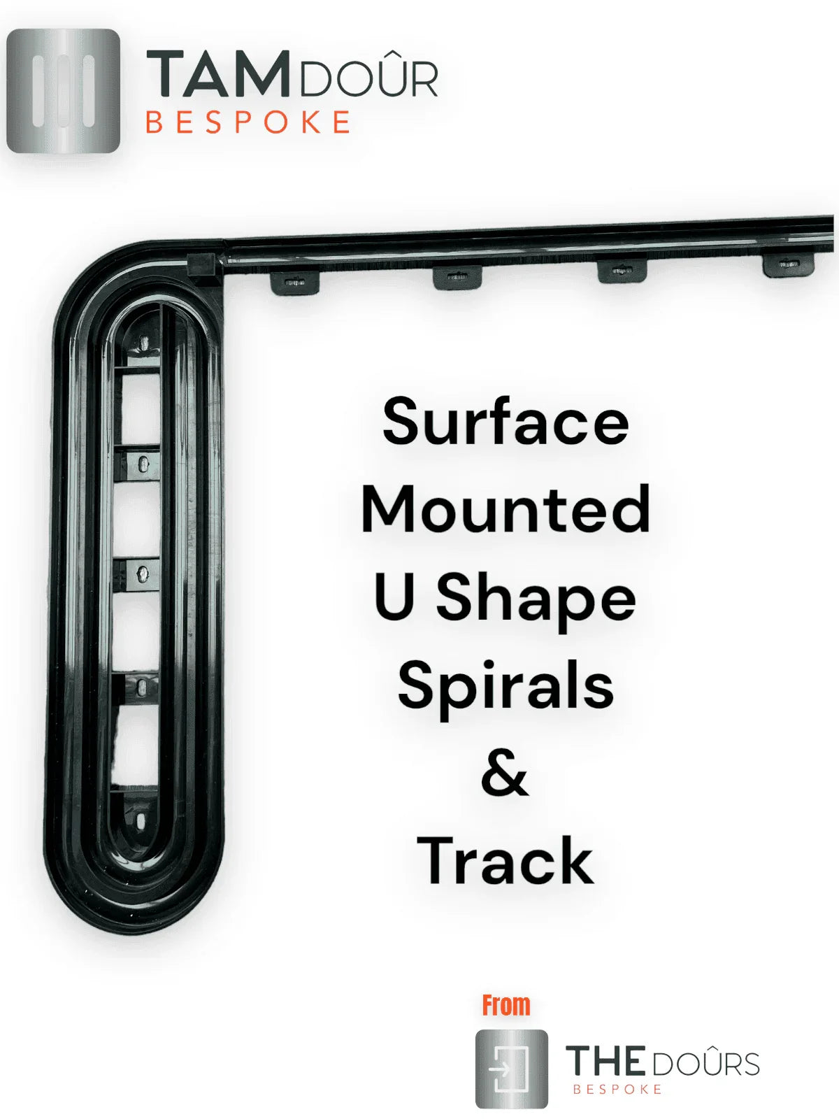 Vertical Open Tambour Door kit - Silver / White / Black, Custom Made, up to 1300mm wide x up to 1600mm tall
