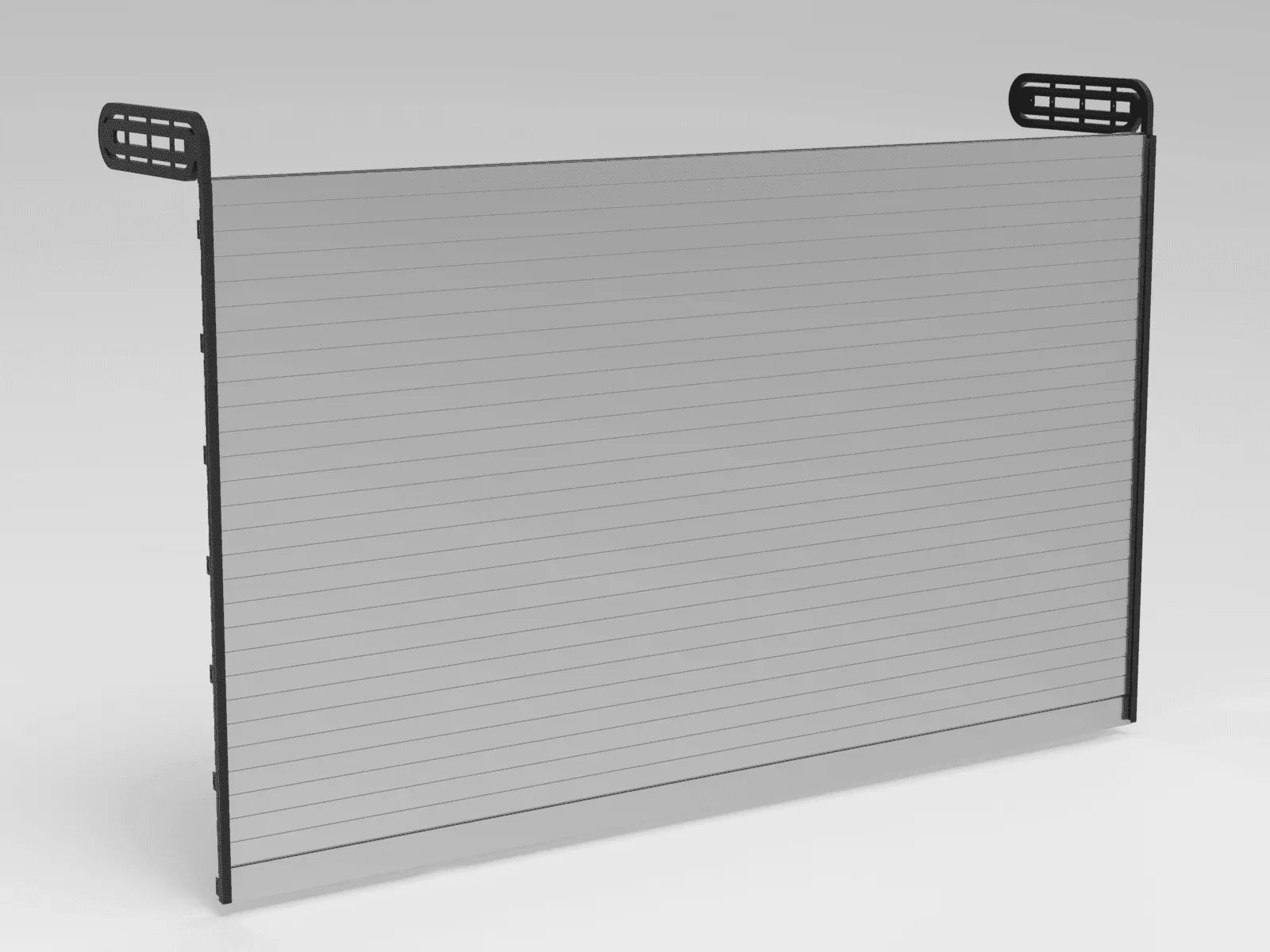 Vertical Open Tambour Door kit - Silver / White / Black, Custom Made, up to 1300mm wide x up to 1600mm tall