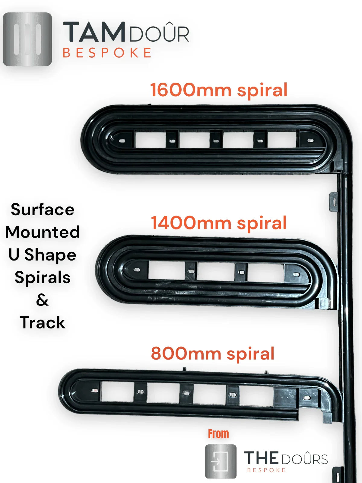 Tambour Black or White or Silver Door kits - Custom Made to the MM from 1000mm up to 1499mm tall