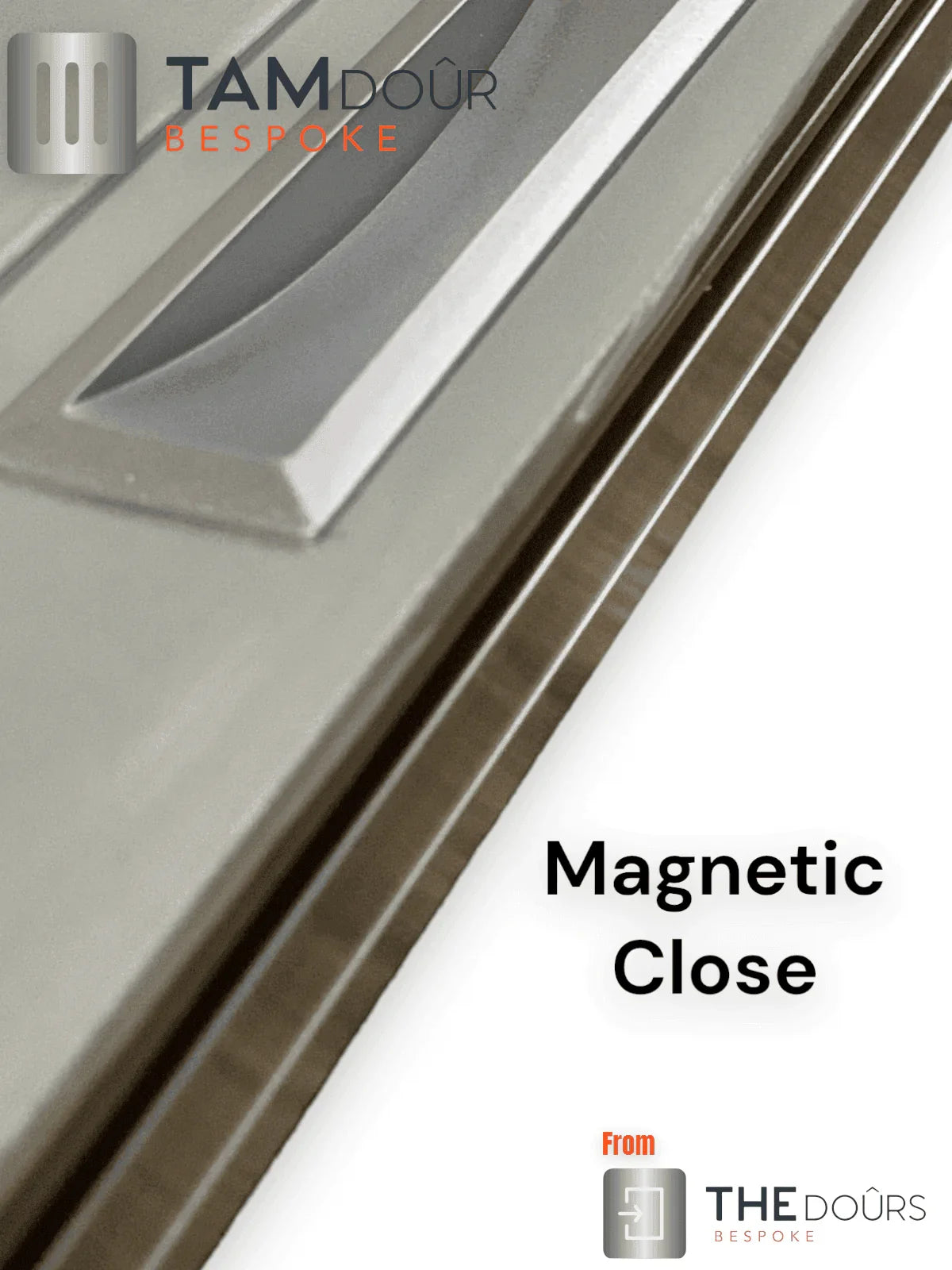 Vertical Open Tambour Door kit - Silver / White / Black, Custom Made, up to 1300mm wide x up to 1600mm tall