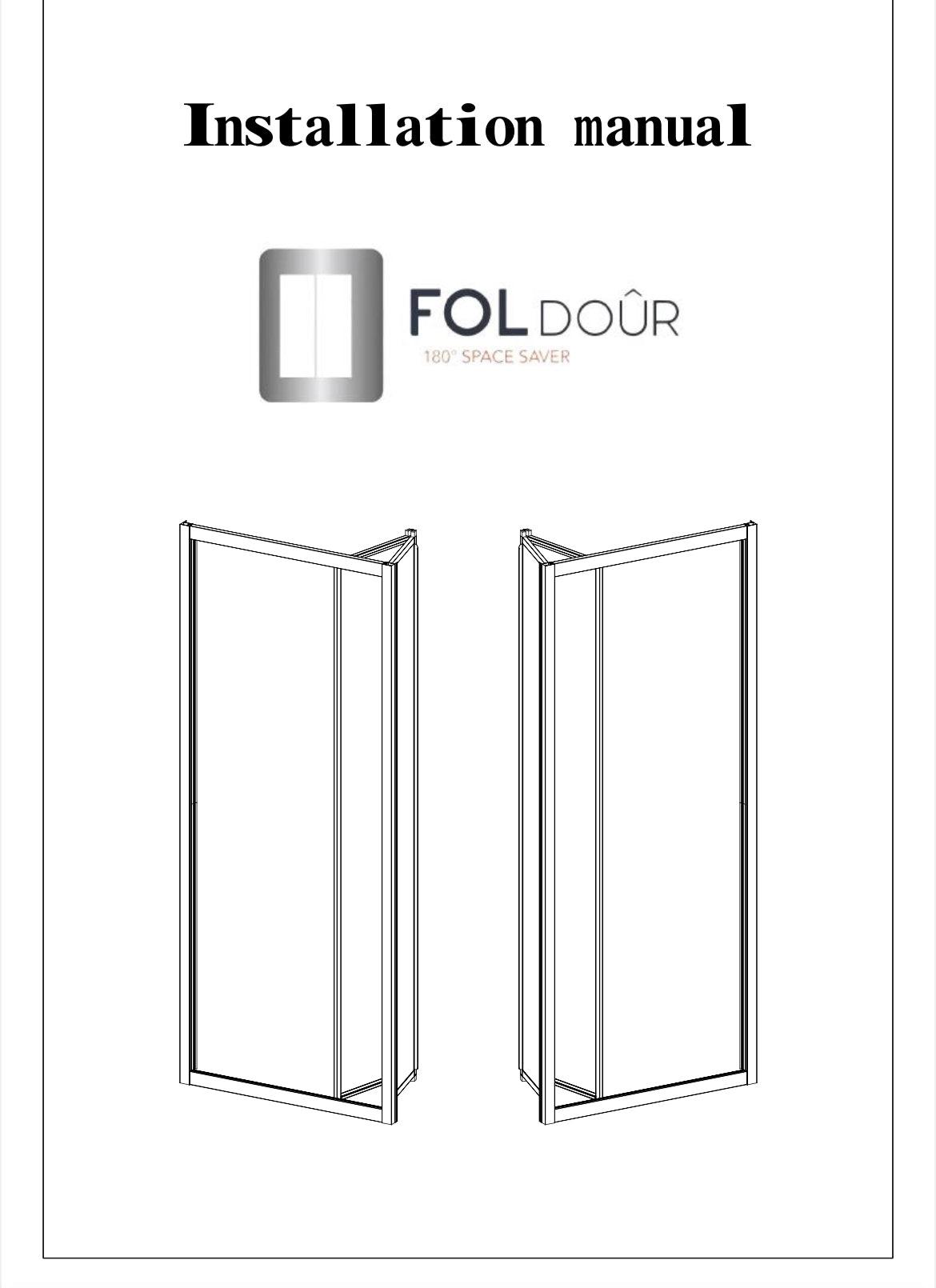White FOLdoûr Bi Fold Accordion Aluminium Frame Frosted White Acrylic Shower Screen Door Designed for a Campervan