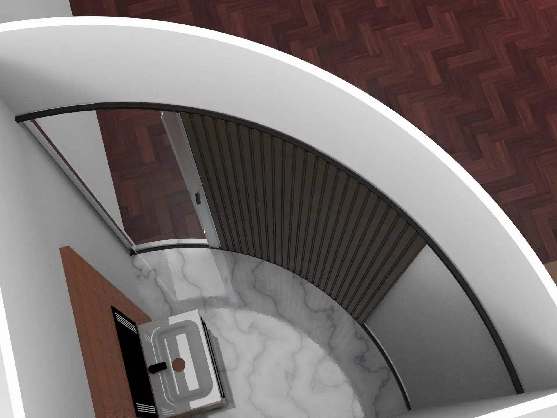 TAMdoûr Tambour Campervan Sliding Shower Door Kits THEdoûr Bespoke