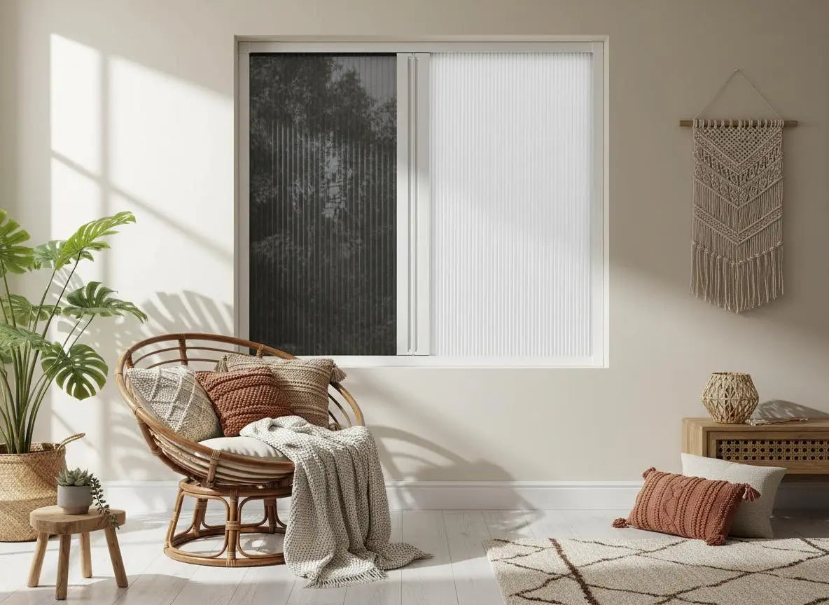 WINdoûr Honeycomb Insulated Blinds & or Mosquito Net Vertical or Horizontal Slide THEdoûr Bespoke
